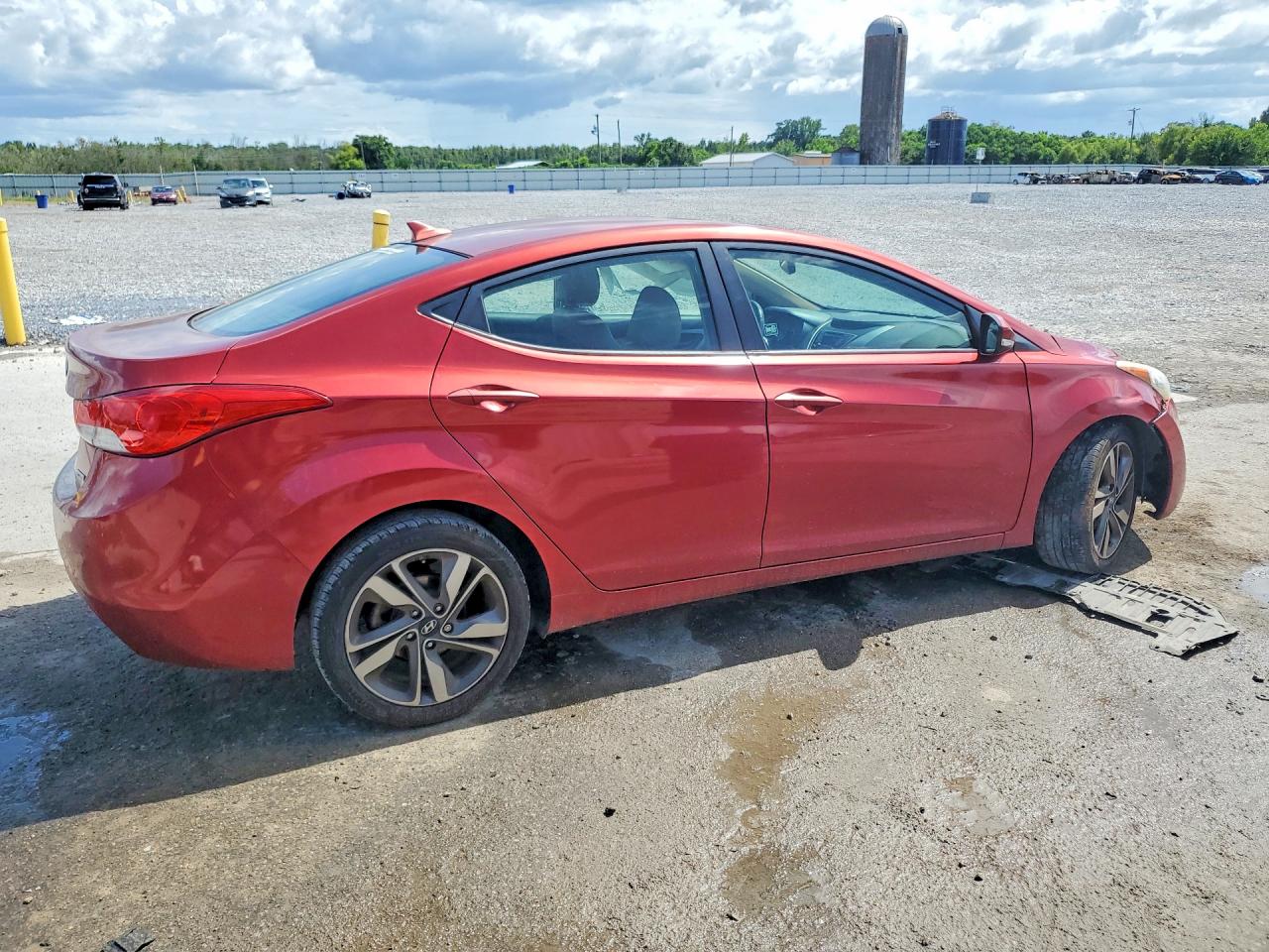 2013 Hyundai Elantra Limited Red vin: 5NPDH4AE8DH267794