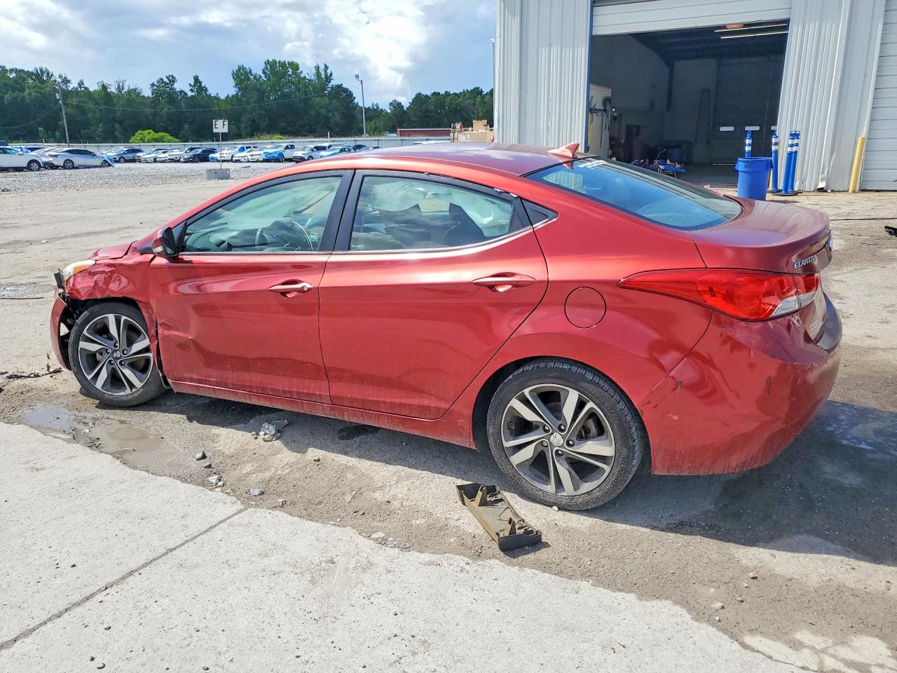 2013 Hyundai Elantra Limited Red vin: 5NPDH4AE8DH267794