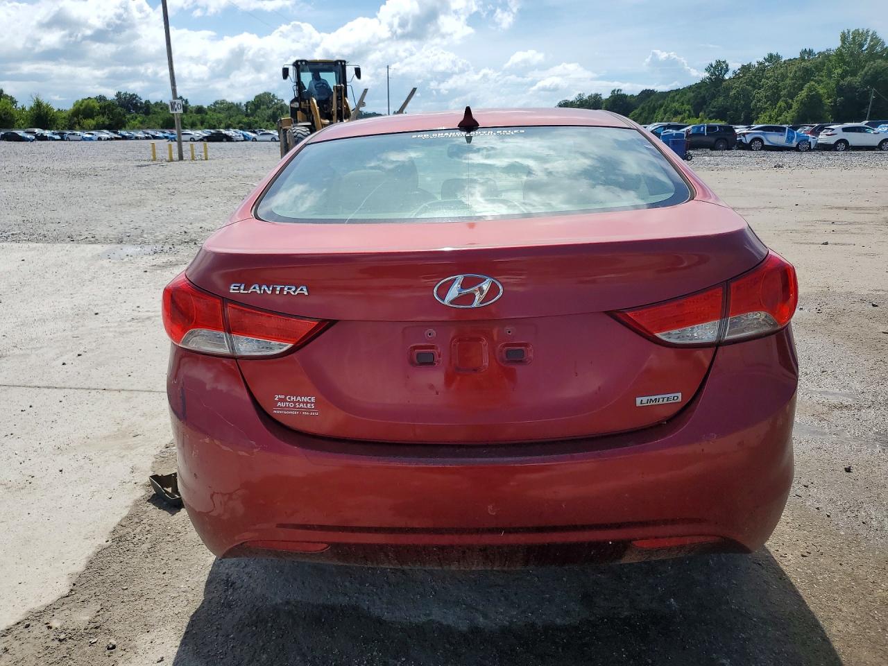 2013 Hyundai Elantra Limited Red vin: 5NPDH4AE8DH267794