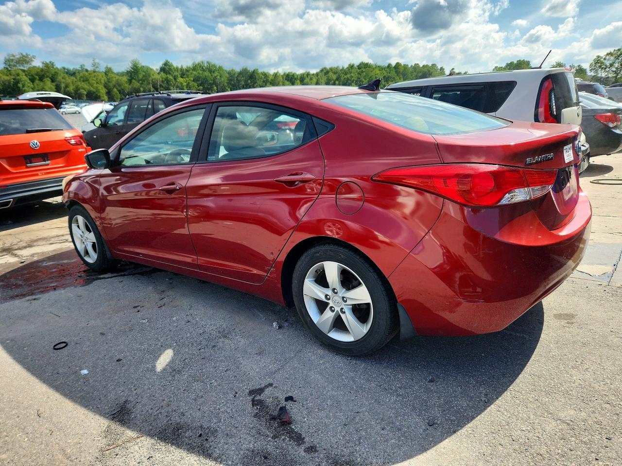 2013 Hyundai Elantra Gt Red vin: 5NPDH4AE8DH272560