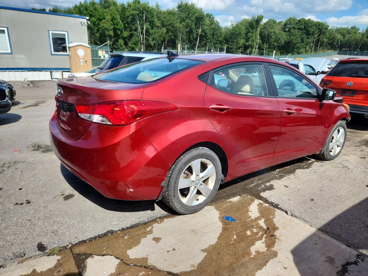 2013 Hyundai Elantra Gt Red vin: 5NPDH4AE8DH272560