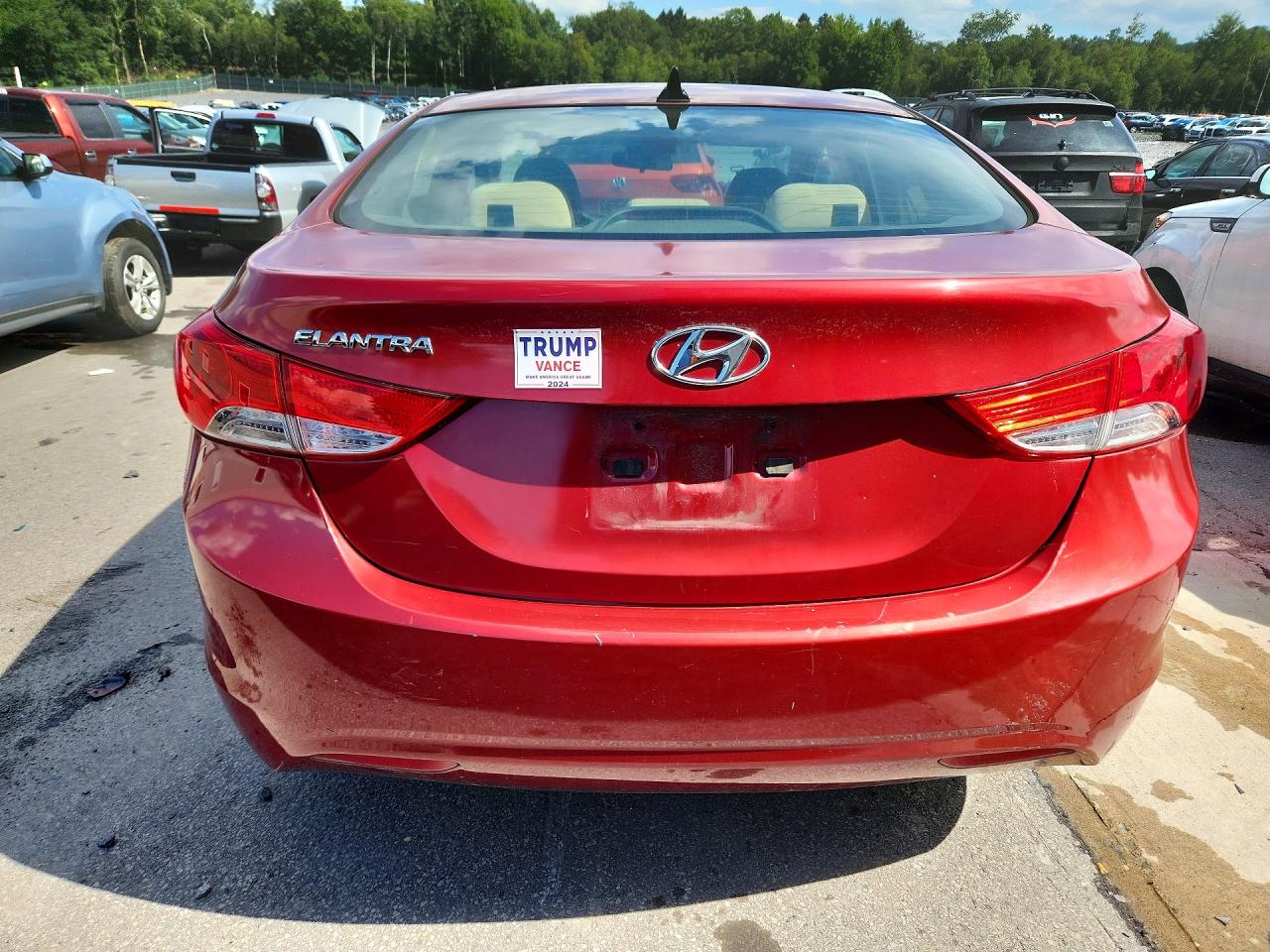 2013 Hyundai Elantra Gt Red vin: 5NPDH4AE8DH272560