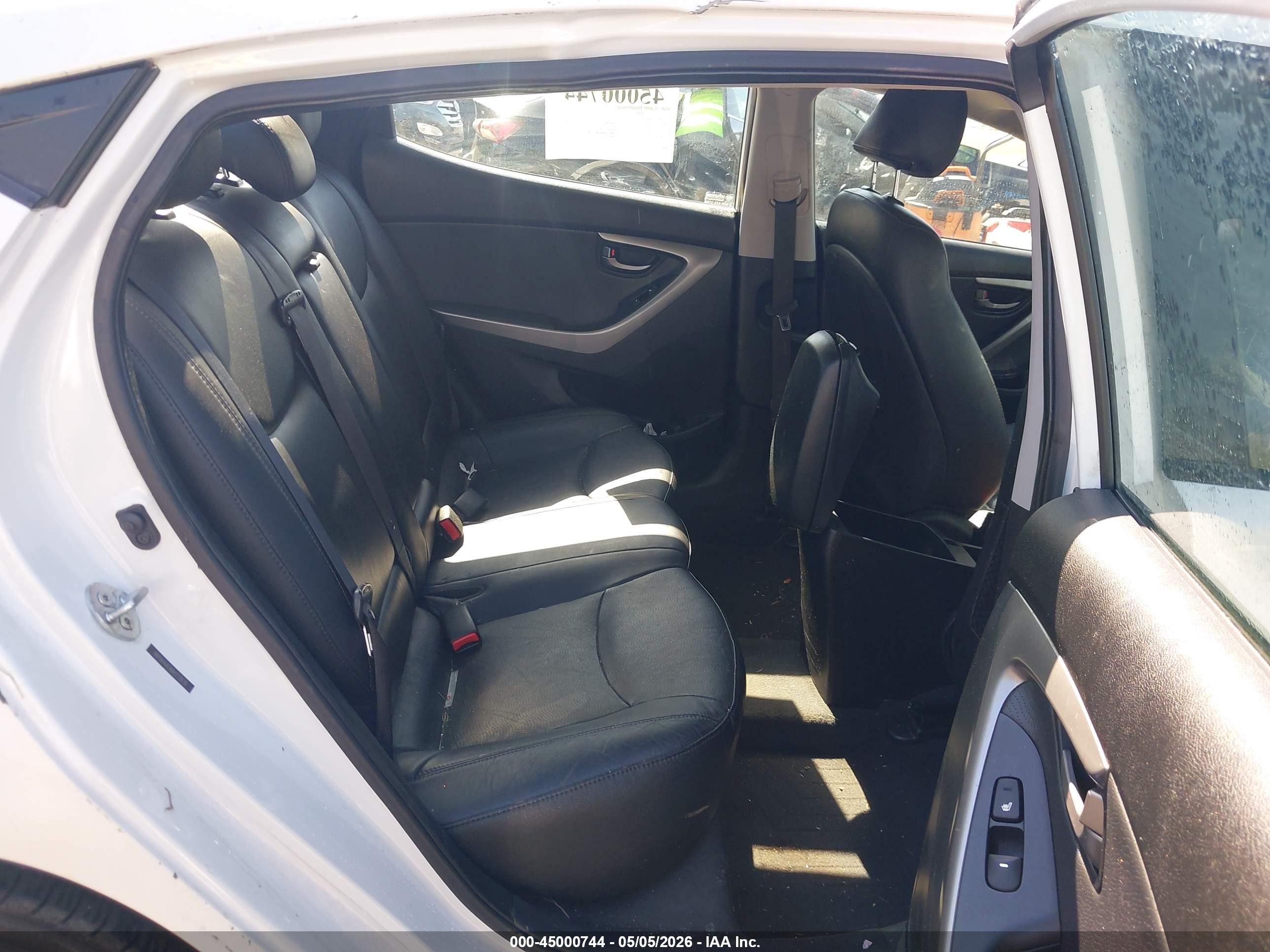 2013 Hyundai Elantra Limited White vin: 5NPDH4AE8DH272610