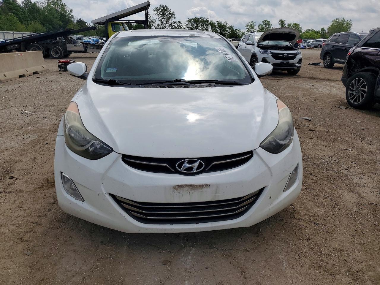 2013 Hyundai Elantra Limited White vin: 5NPDH4AE8DH273580