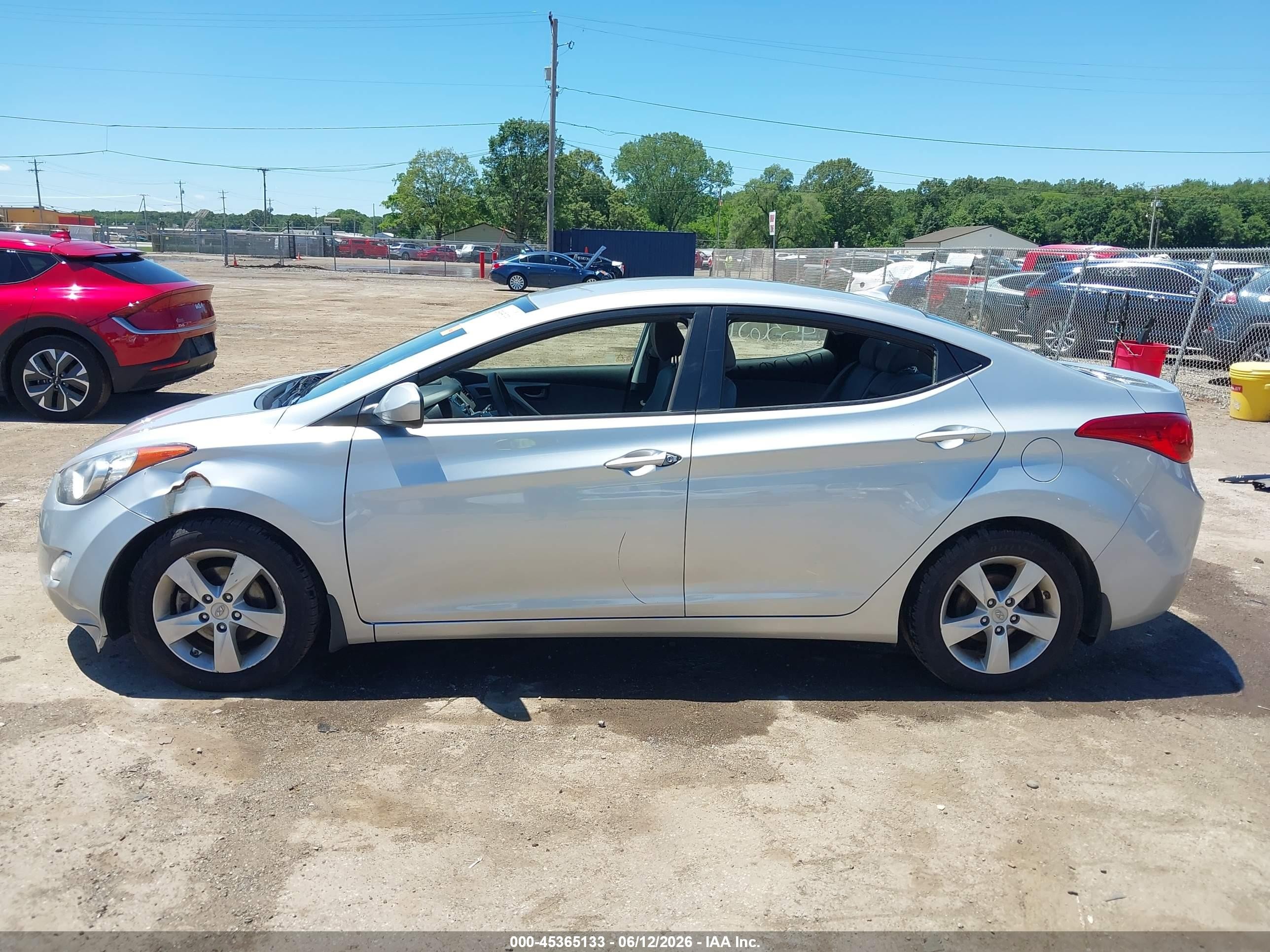 2013 Hyundai Elantra Gls Silver vin: 5NPDH4AE8DH278732