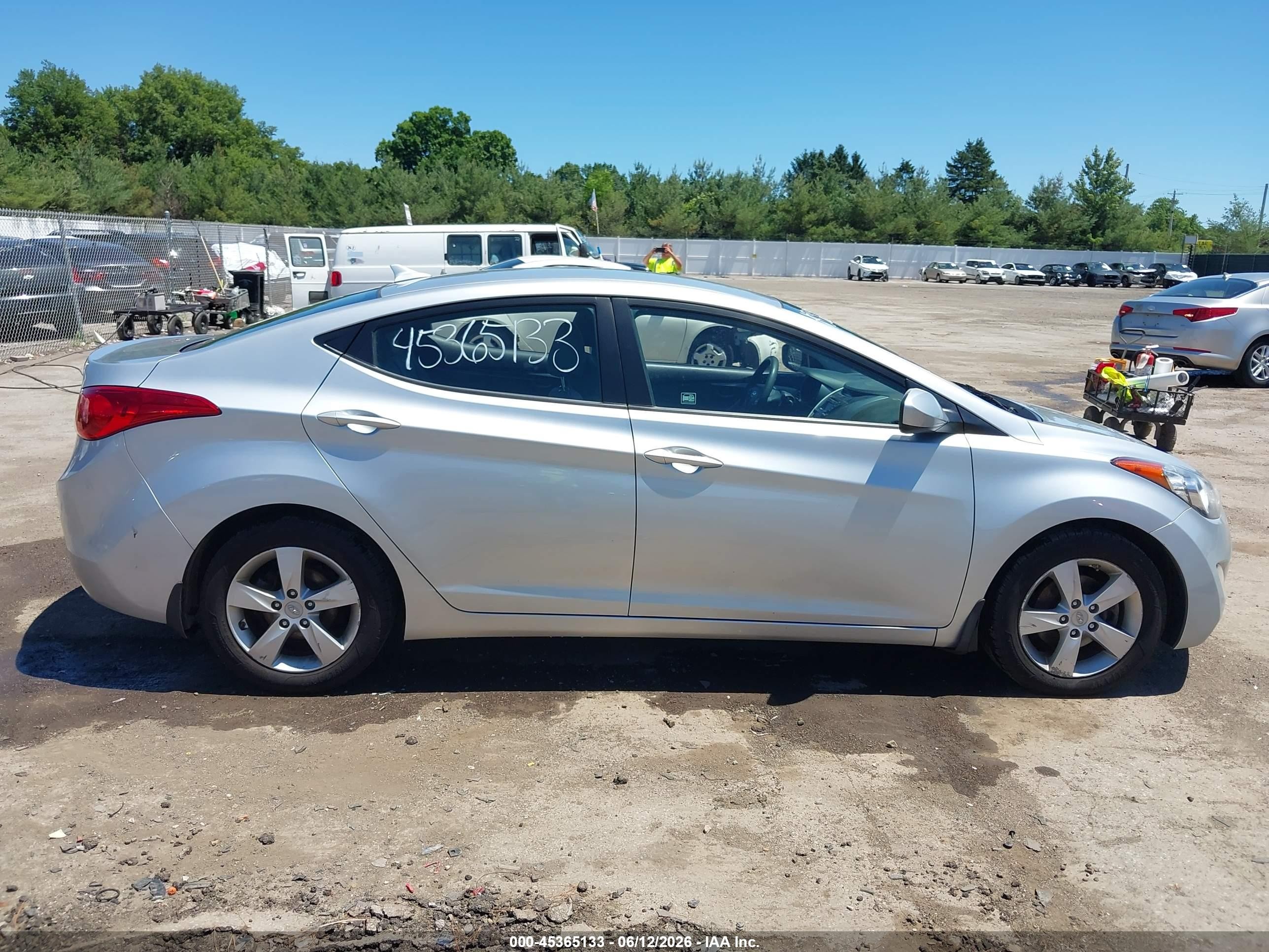 2013 Hyundai Elantra Gls Silver vin: 5NPDH4AE8DH278732