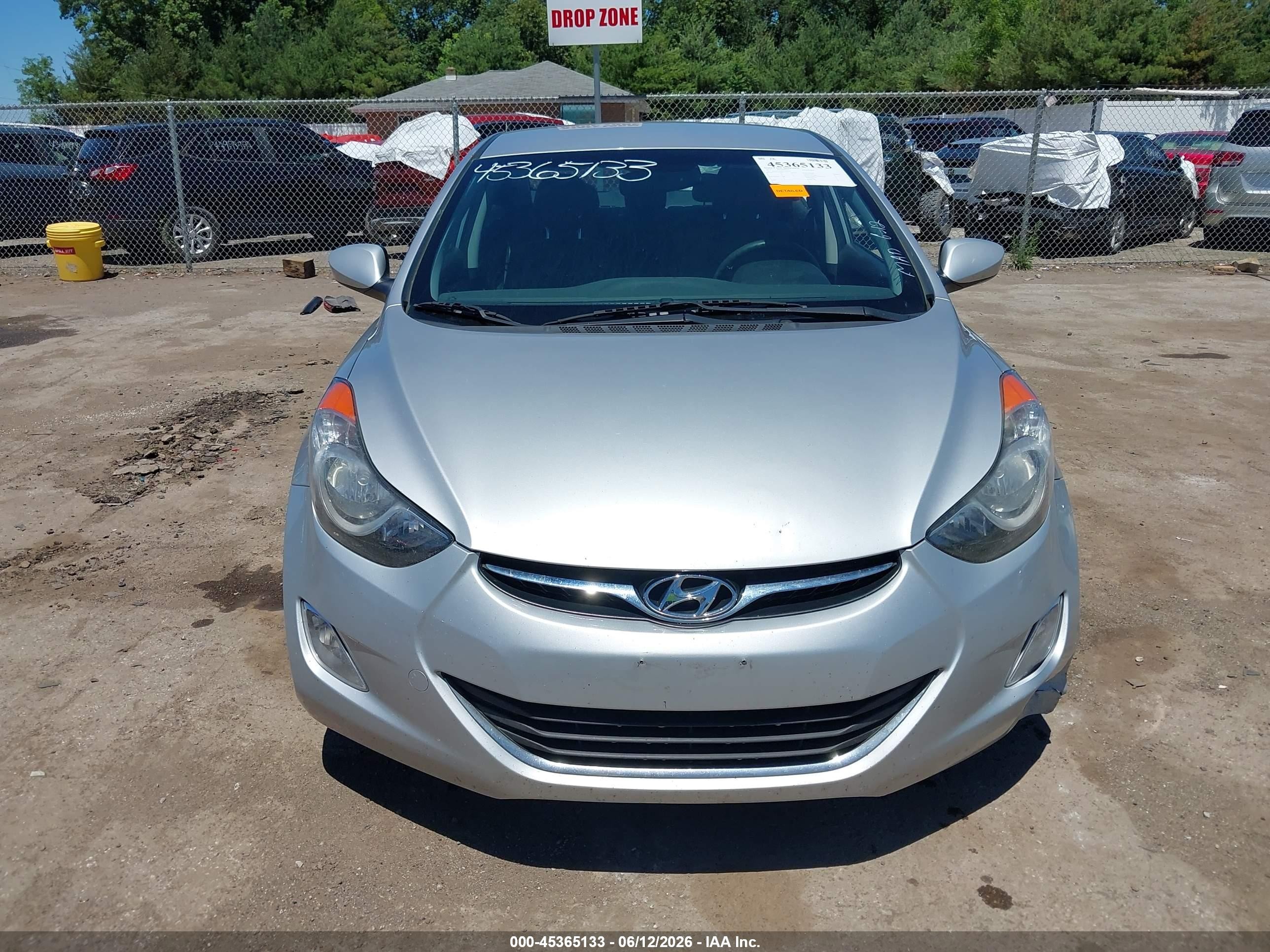 2013 Hyundai Elantra Gls Silver vin: 5NPDH4AE8DH278732