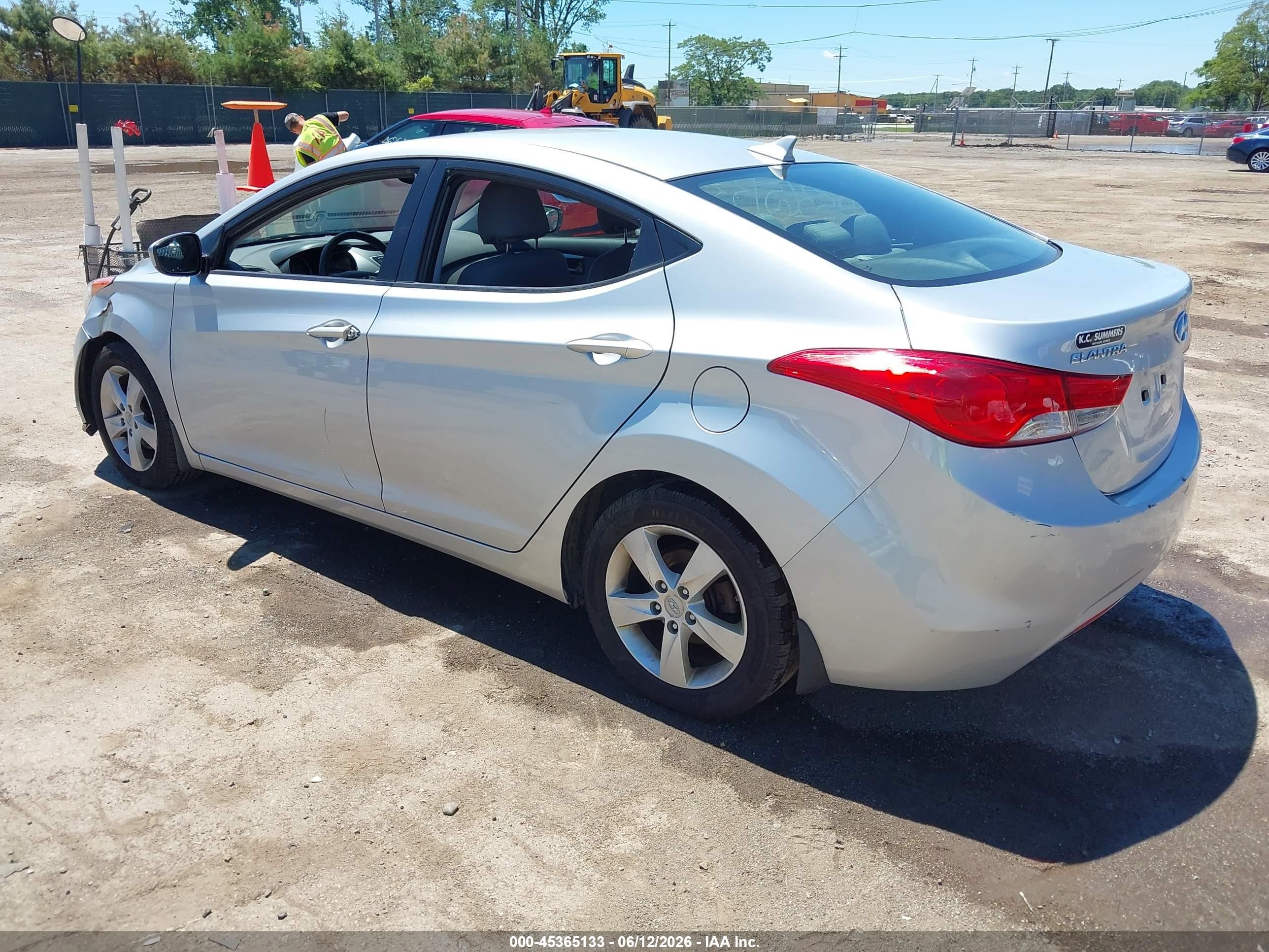 2013 Hyundai Elantra Gls Silver vin: 5NPDH4AE8DH278732