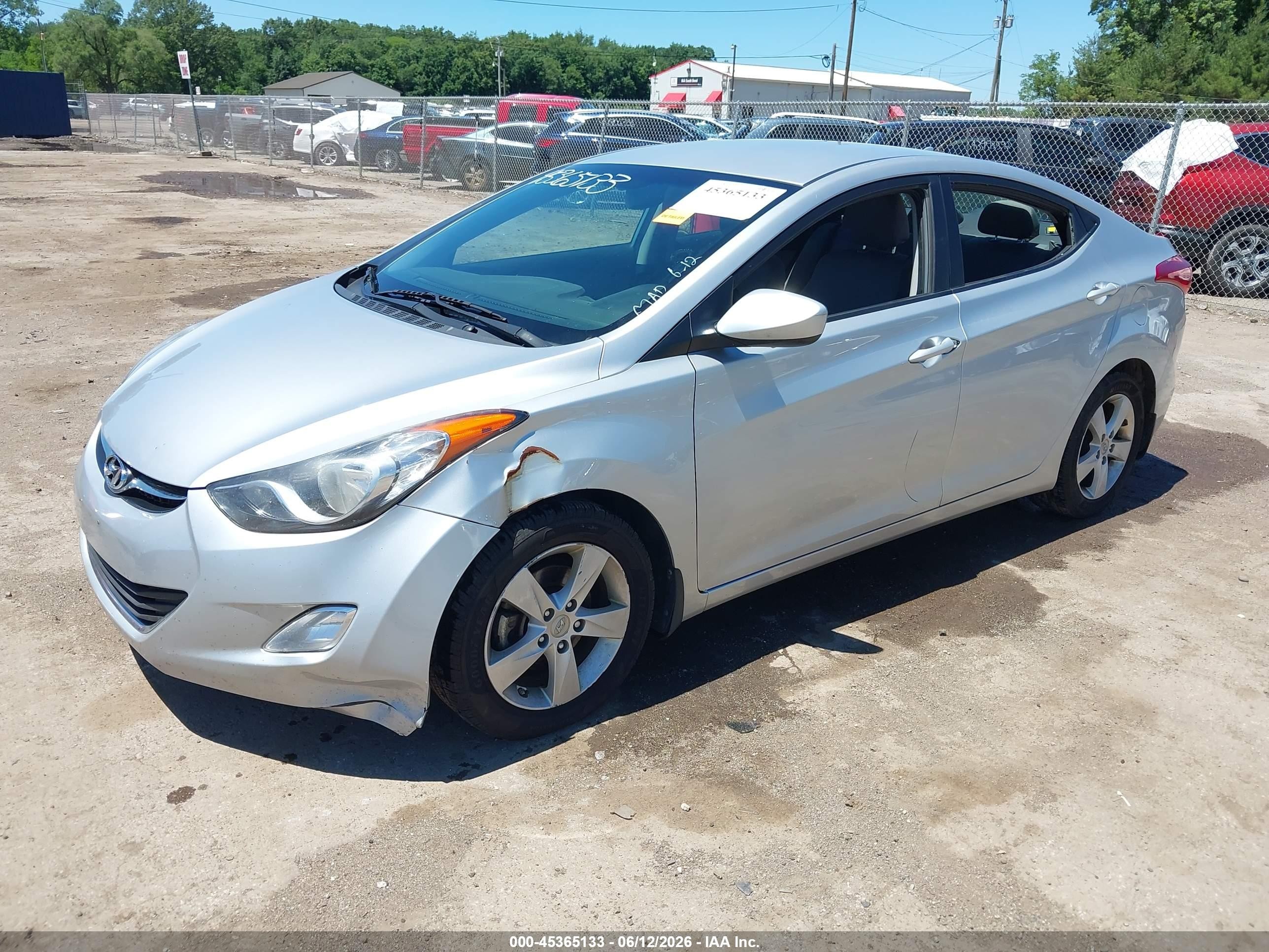 2013 Hyundai Elantra Gls Silver vin: 5NPDH4AE8DH278732