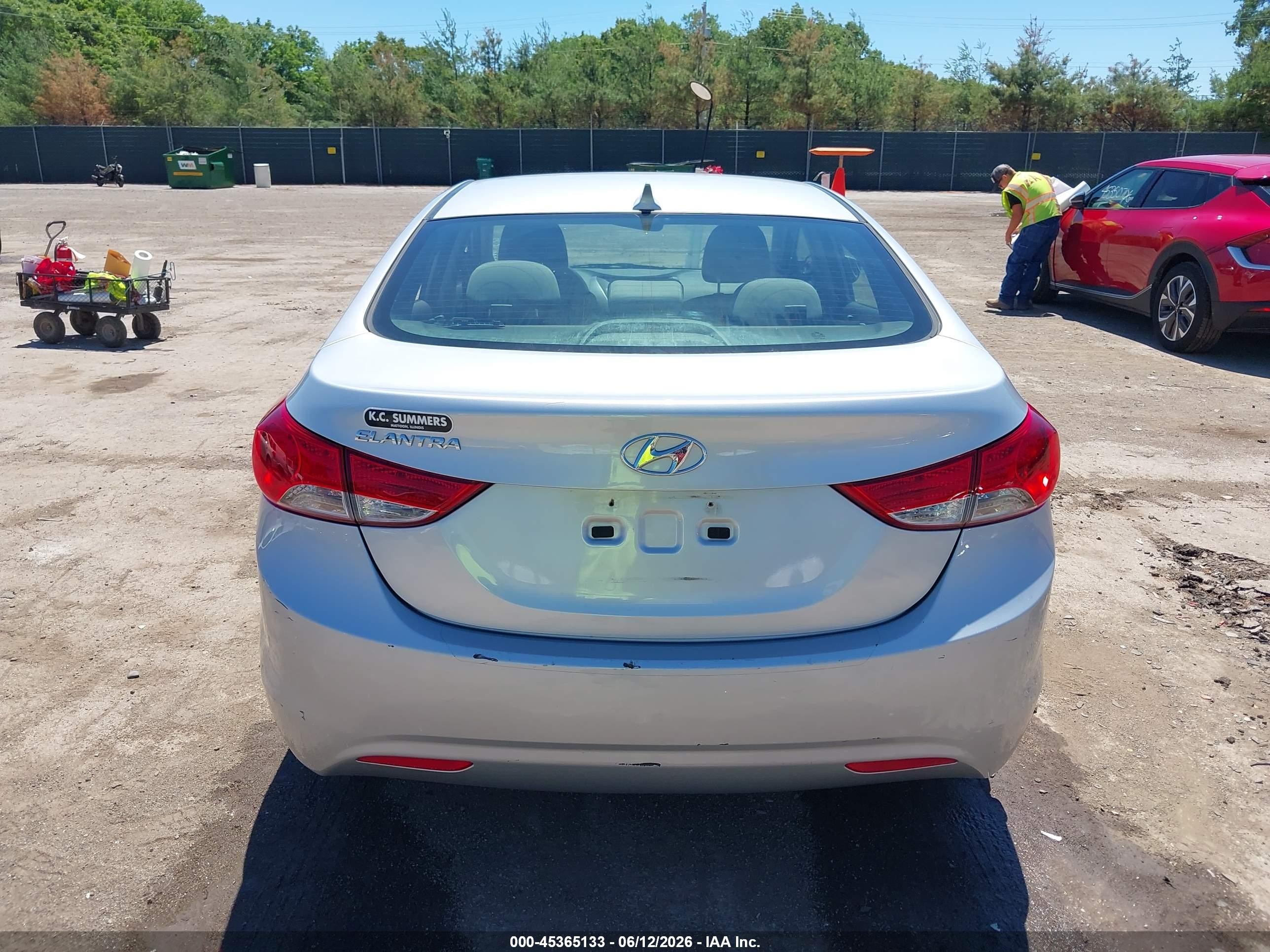 2013 Hyundai Elantra Gls Silver vin: 5NPDH4AE8DH278732