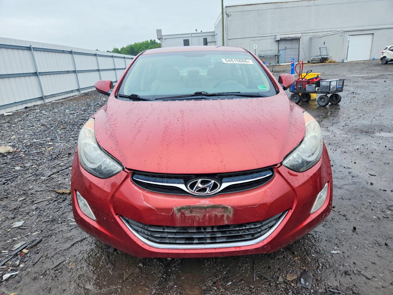 2013 Hyundai Elantra Gls Red vin: 5NPDH4AE8DH305783