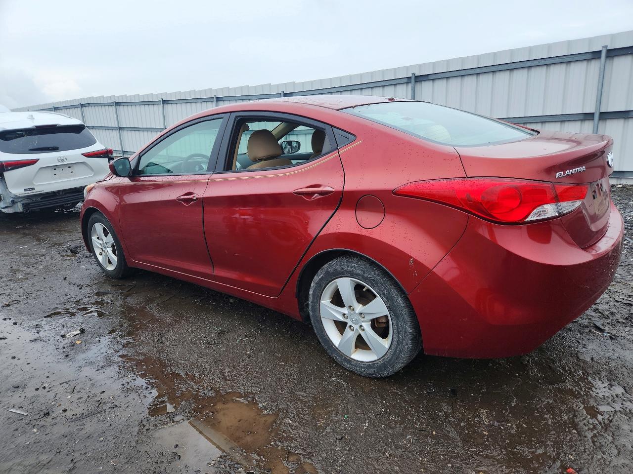 2013 Hyundai Elantra Gls Red vin: 5NPDH4AE8DH305783