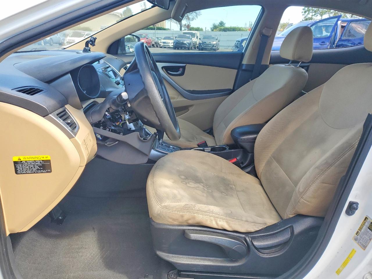 2013 Hyundai Elantra Gls White vin: 5NPDH4AE8DH308716