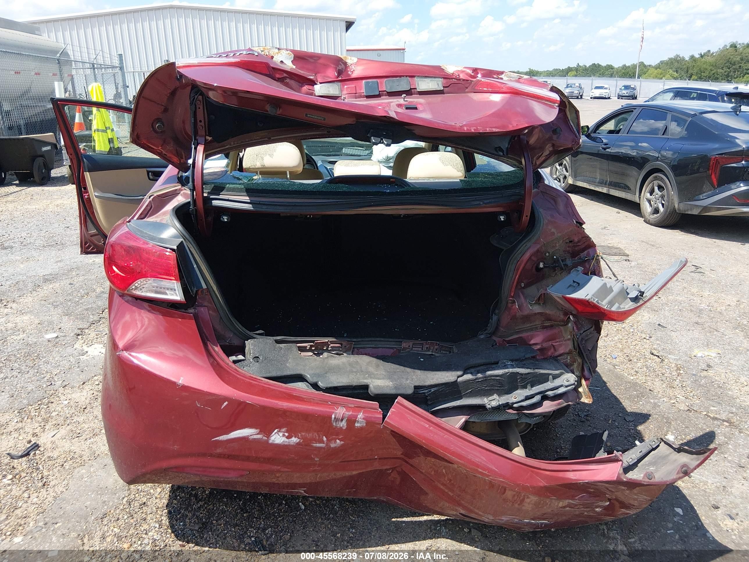 2013 Hyundai Elantra Gls Maroon vin: 5NPDH4AE8DH309753