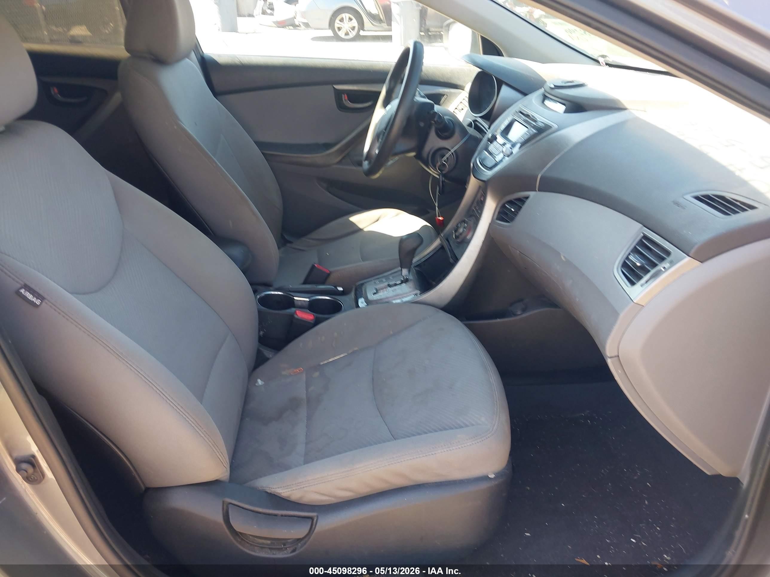2013 Hyundai Elantra Gls Gray vin: 5NPDH4AE8DH310482