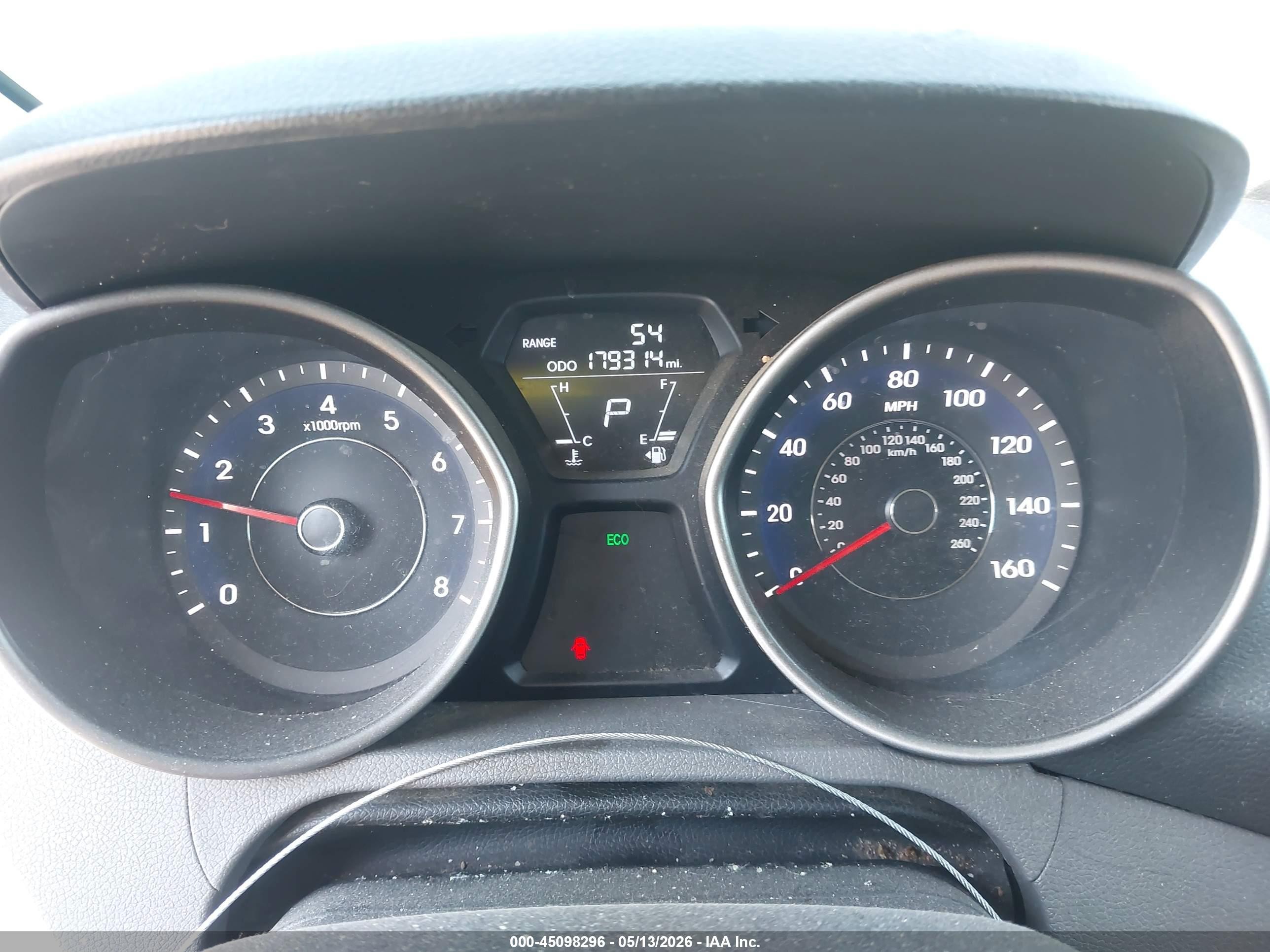 2013 Hyundai Elantra Gls Gray vin: 5NPDH4AE8DH310482