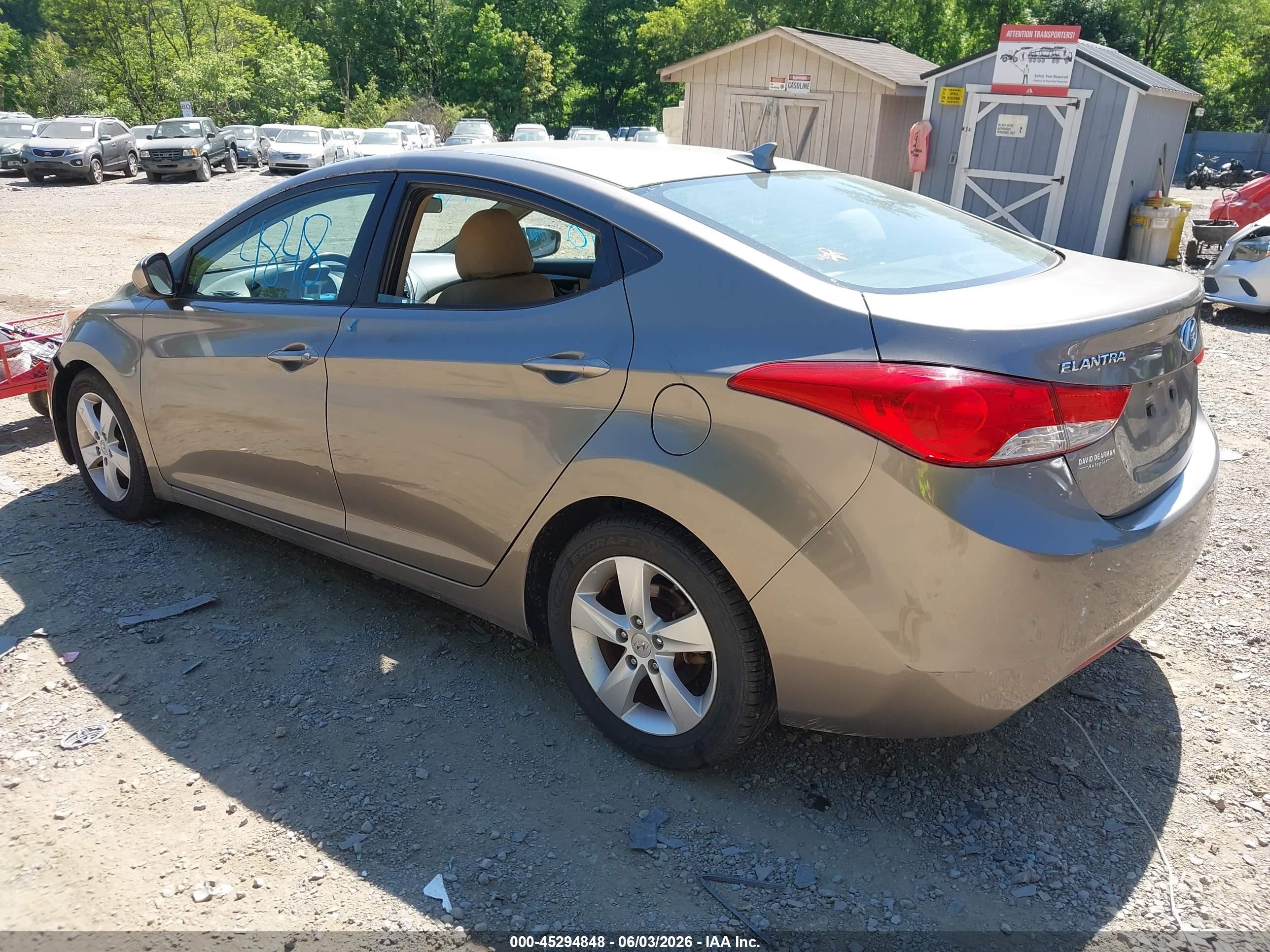 2013 Hyundai Elantra Gls Tan vin: 5NPDH4AE8DH311020
