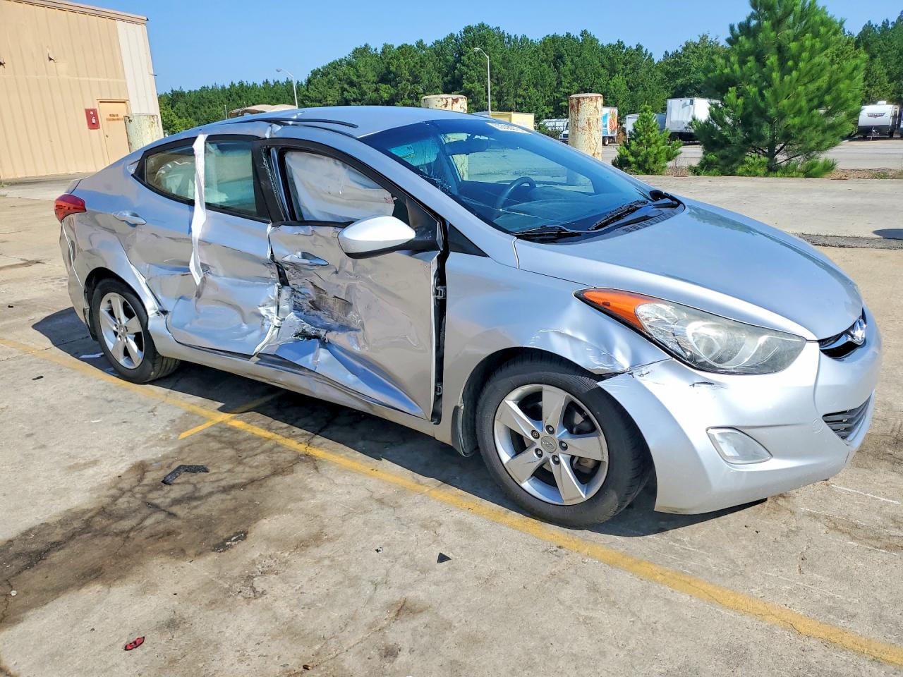 2013 Hyundai Elantra Gls Silver vin: 5NPDH4AE8DH329646