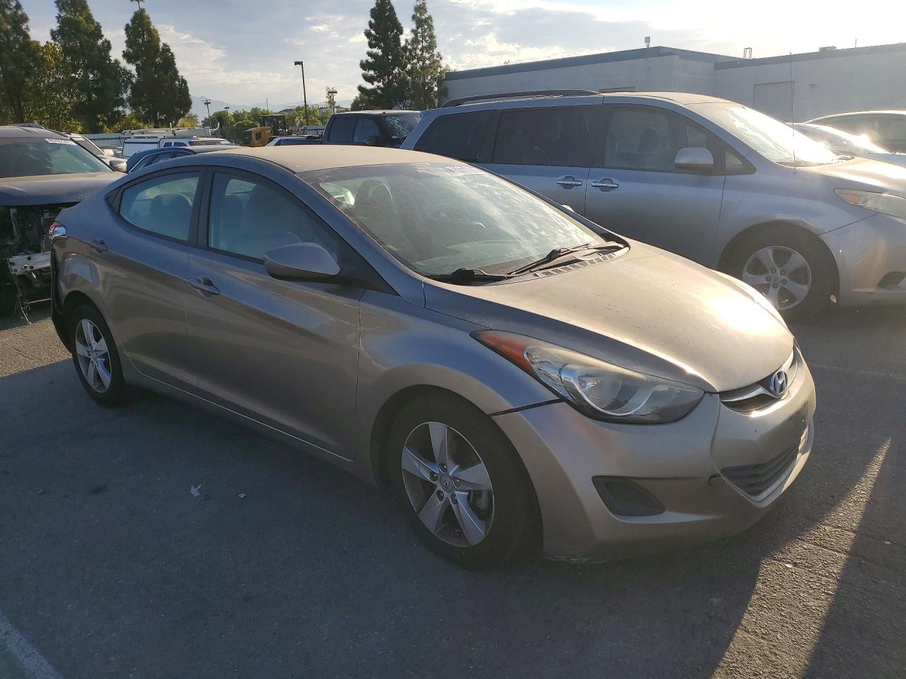 2013 Hyundai Elantra Gls Gray vin: 5NPDH4AE8DH343370