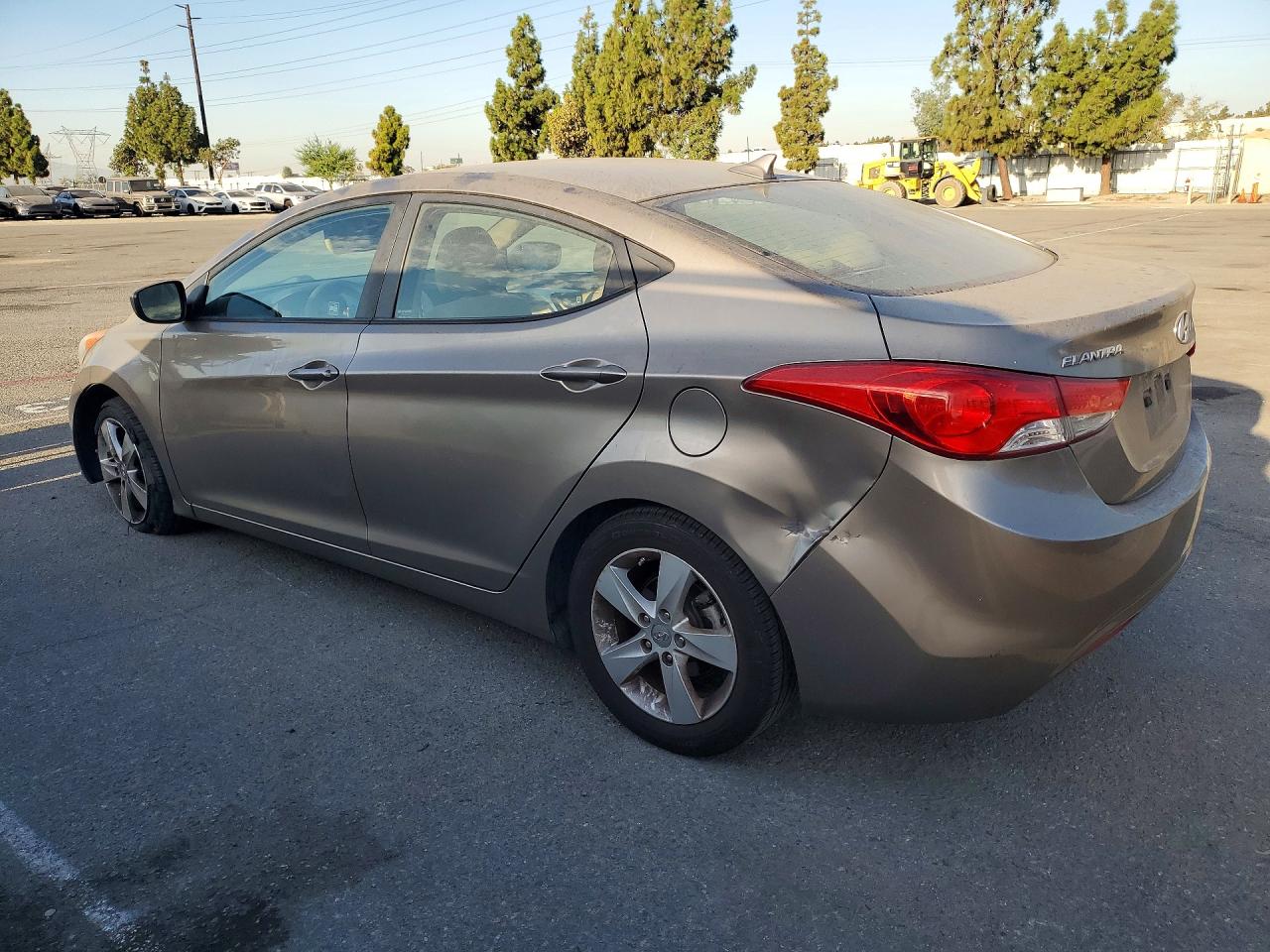 2013 Hyundai Elantra Gls Gray vin: 5NPDH4AE8DH343370