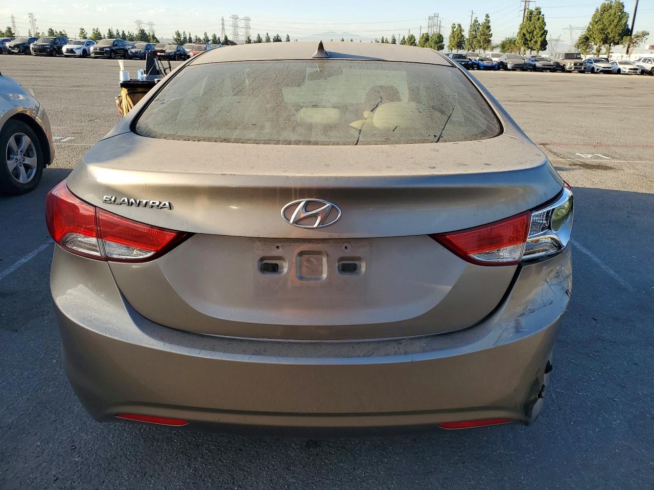 2013 Hyundai Elantra Gls Gray vin: 5NPDH4AE8DH343370