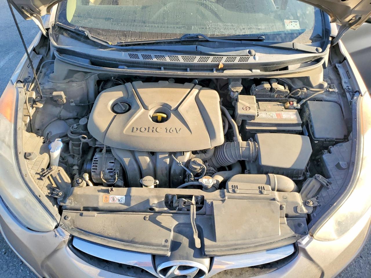 2013 Hyundai Elantra Gls Gray vin: 5NPDH4AE8DH343370