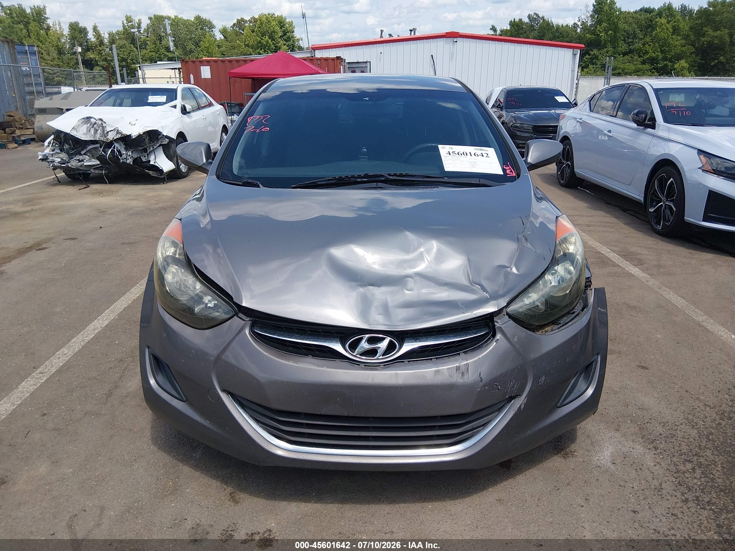 2013 Hyundai Elantra Gls Gray vin: 5NPDH4AE8DH344227