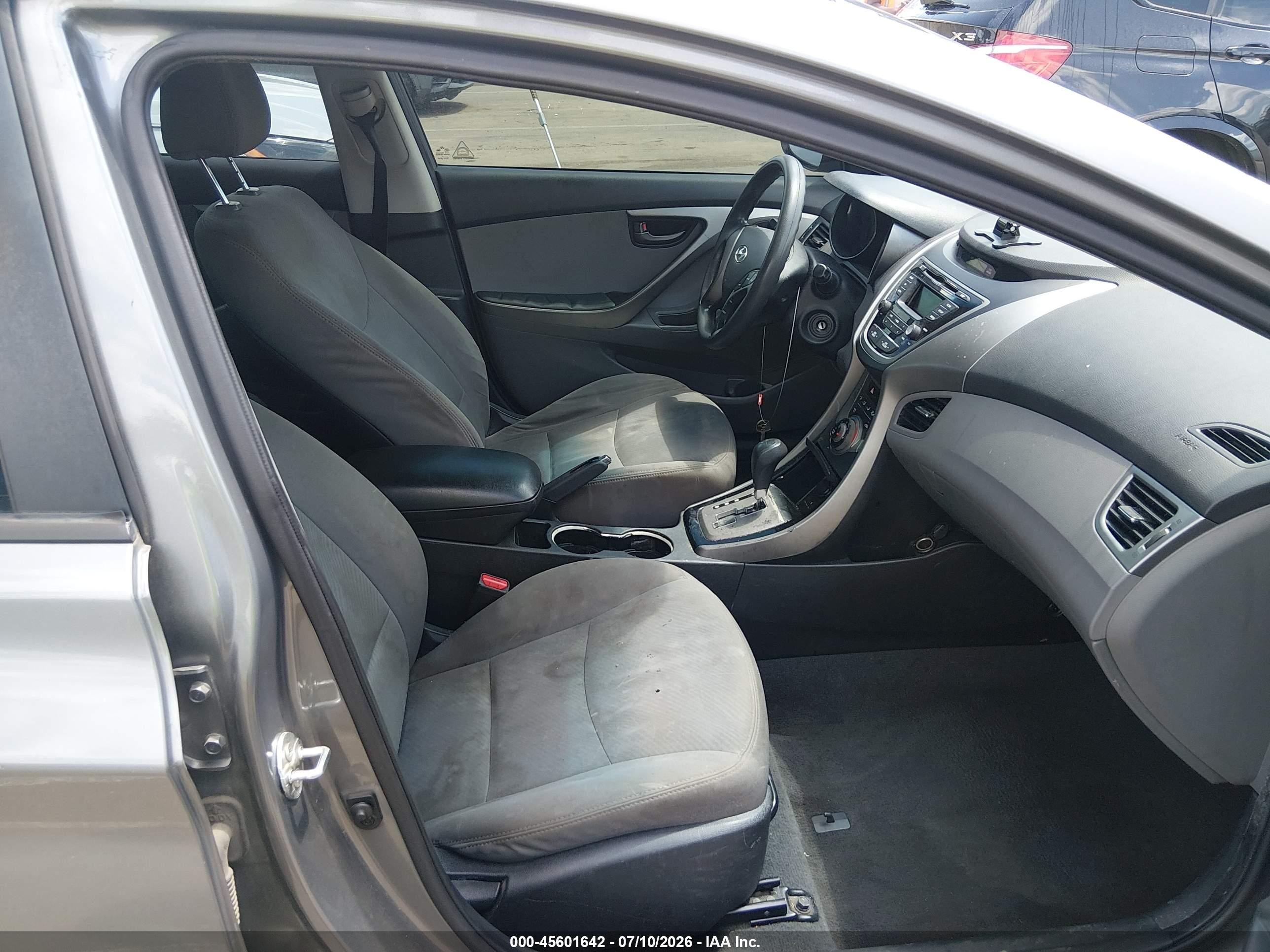 2013 Hyundai Elantra Gls Gray vin: 5NPDH4AE8DH344227