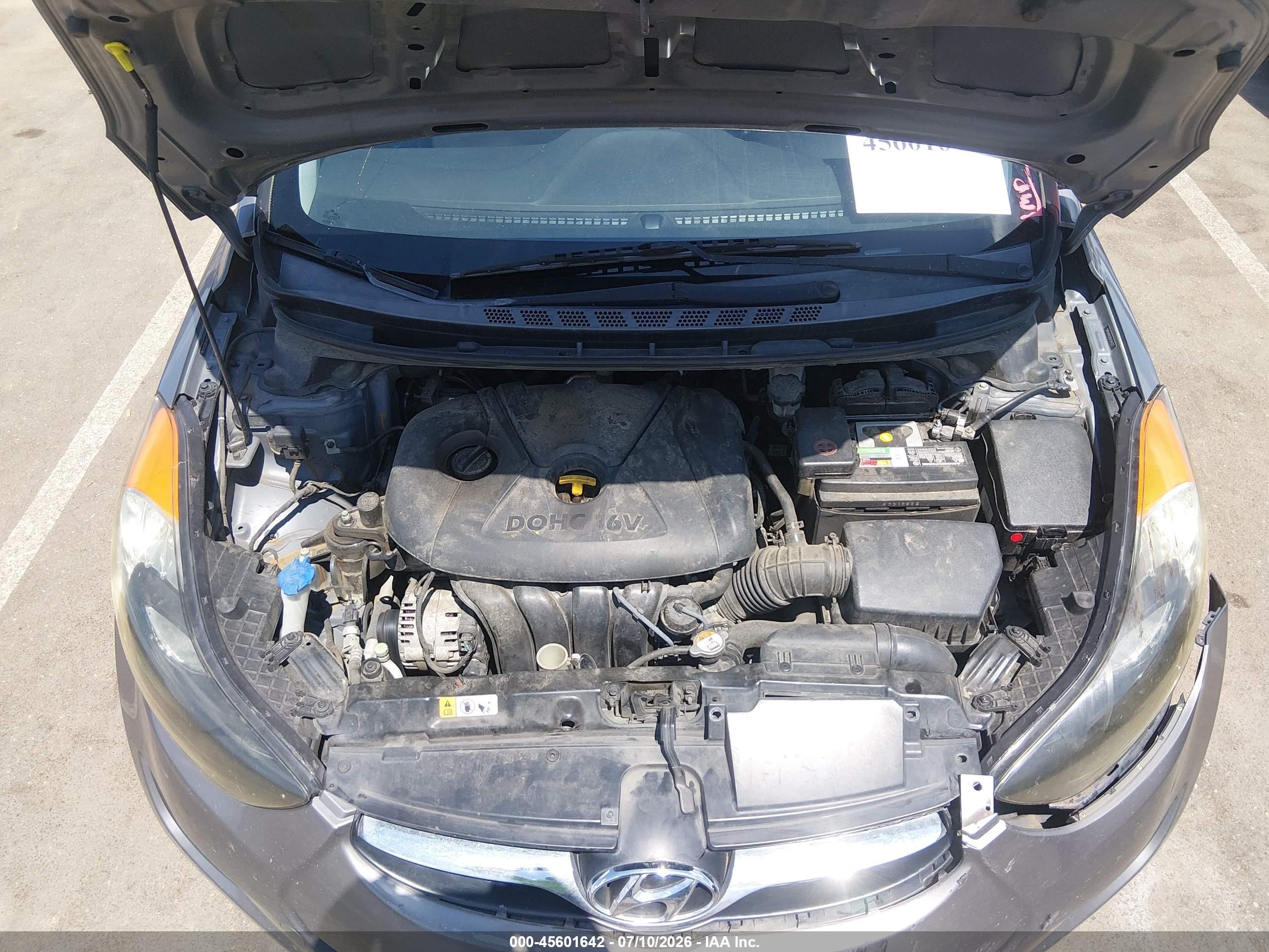 2013 Hyundai Elantra Gls Gray vin: 5NPDH4AE8DH344227