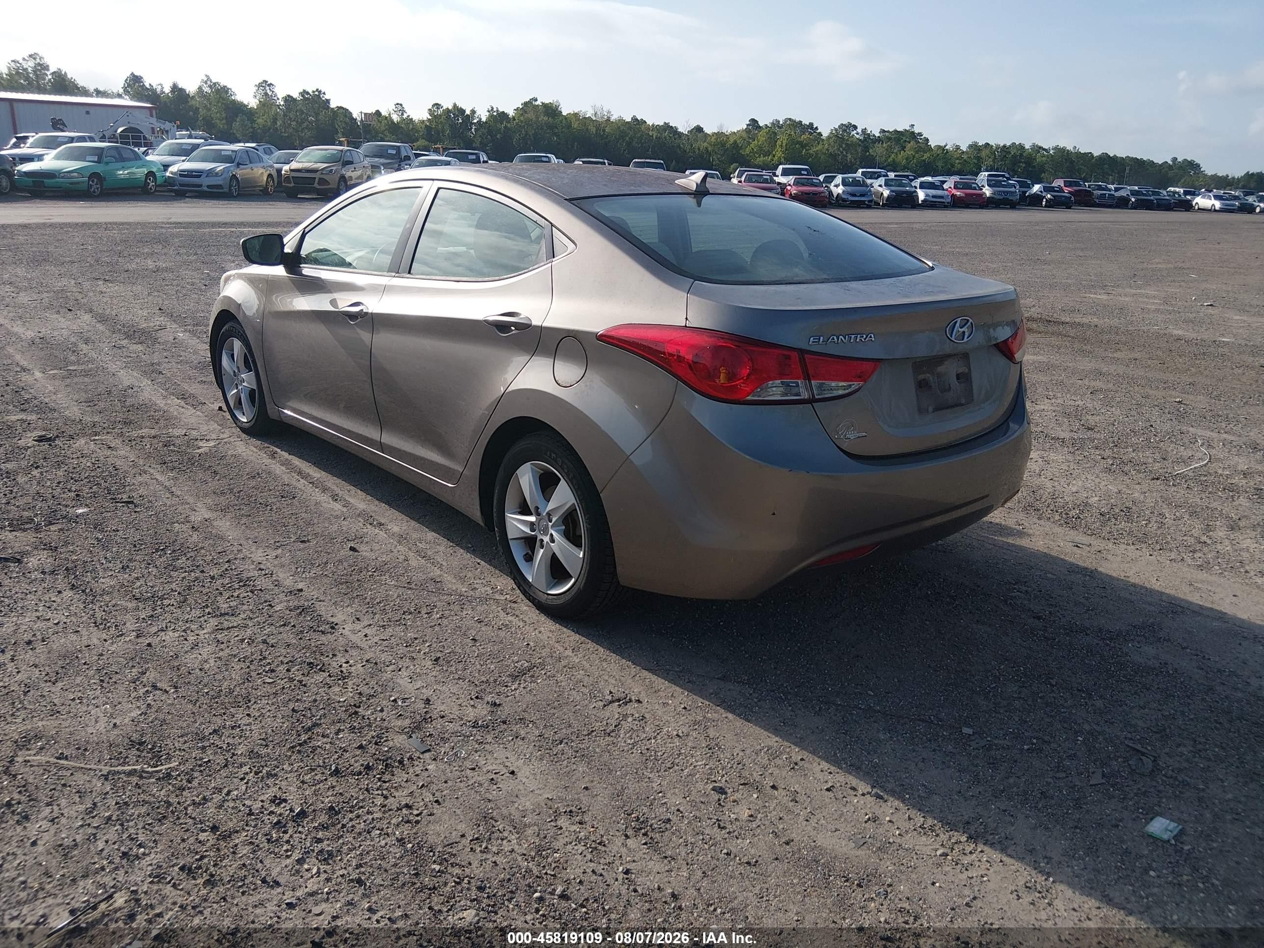 2013 Hyundai Elantra Gls Beige vin: 5NPDH4AE8DH344633
