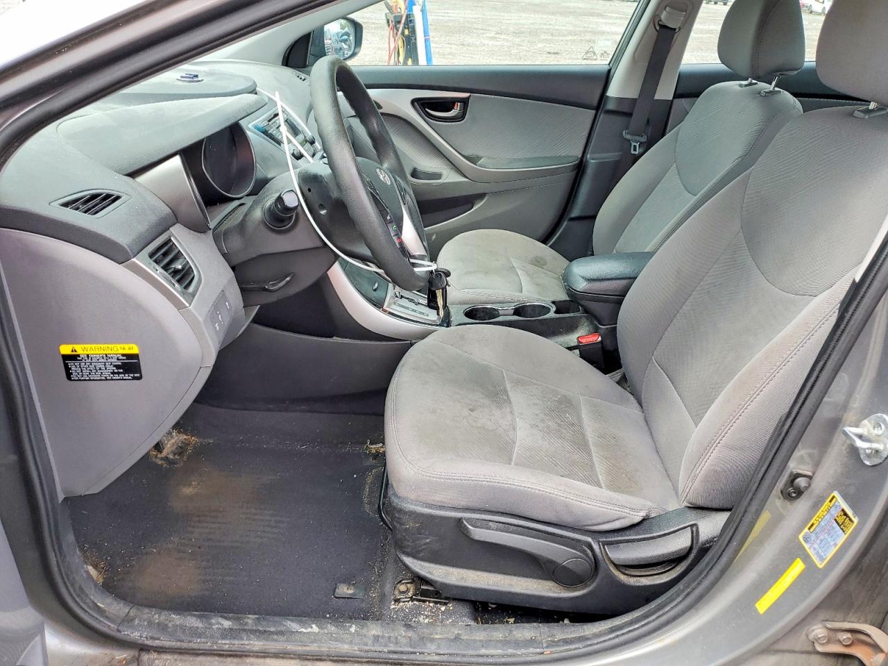 2013 Hyundai Elantra Gls Gray vin: 5NPDH4AE8DH346270