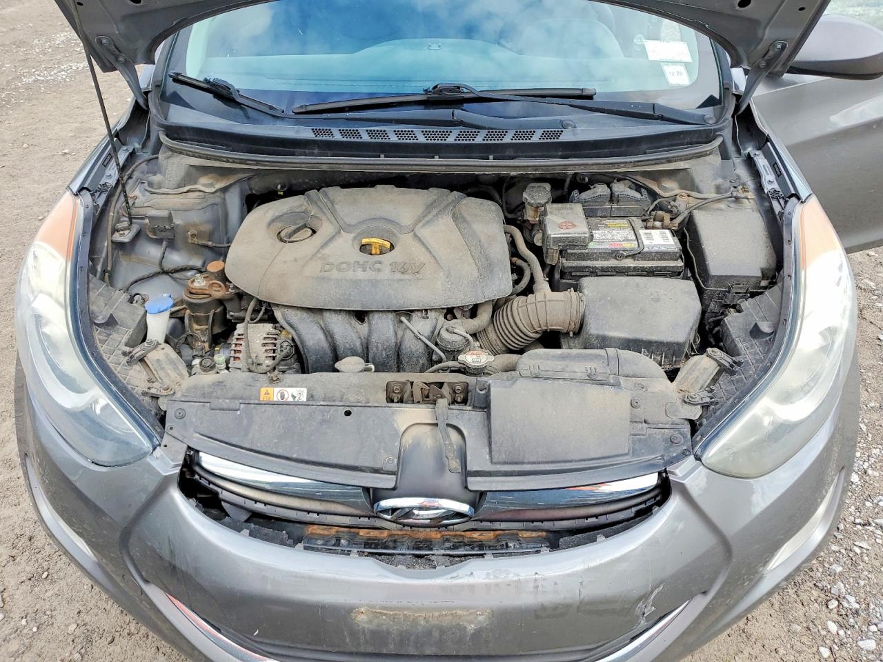 2013 Hyundai Elantra Gls Gray vin: 5NPDH4AE8DH346270