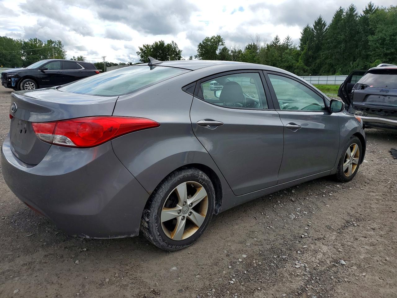 2013 Hyundai Elantra Gls Gray vin: 5NPDH4AE8DH346270