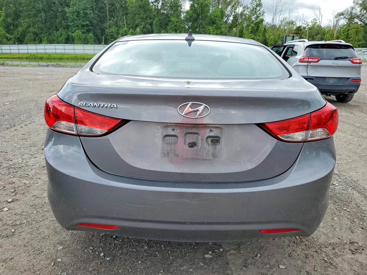 2013 Hyundai Elantra Gls Gray vin: 5NPDH4AE8DH346270