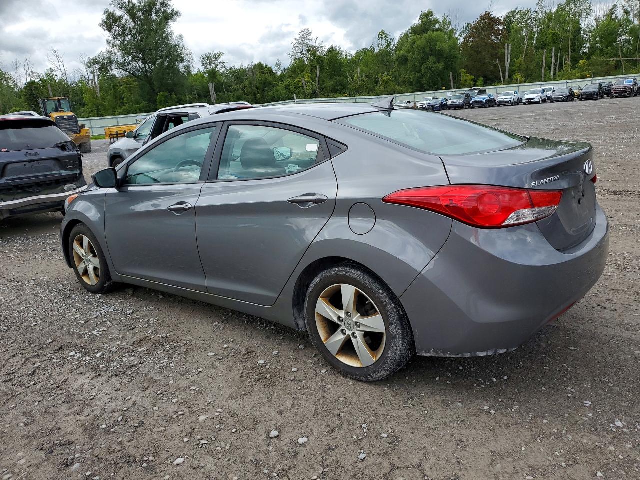 2013 Hyundai Elantra Gls Gray vin: 5NPDH4AE8DH346270