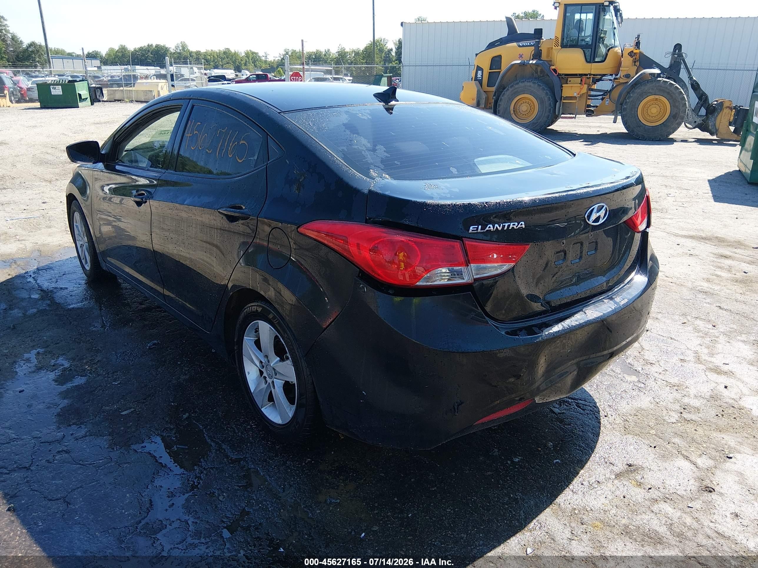 2013 Hyundai Elantra Gls Black vin: 5NPDH4AE8DH349069