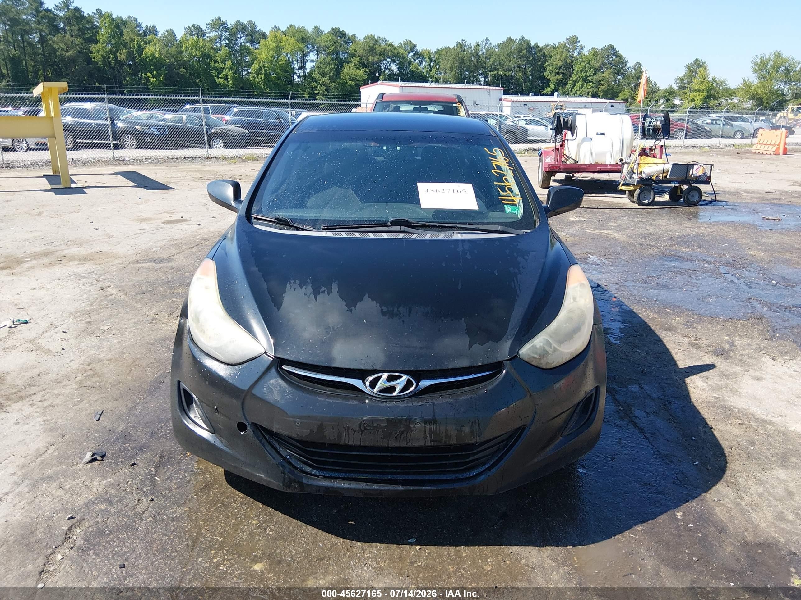 2013 Hyundai Elantra Gls Black vin: 5NPDH4AE8DH349069