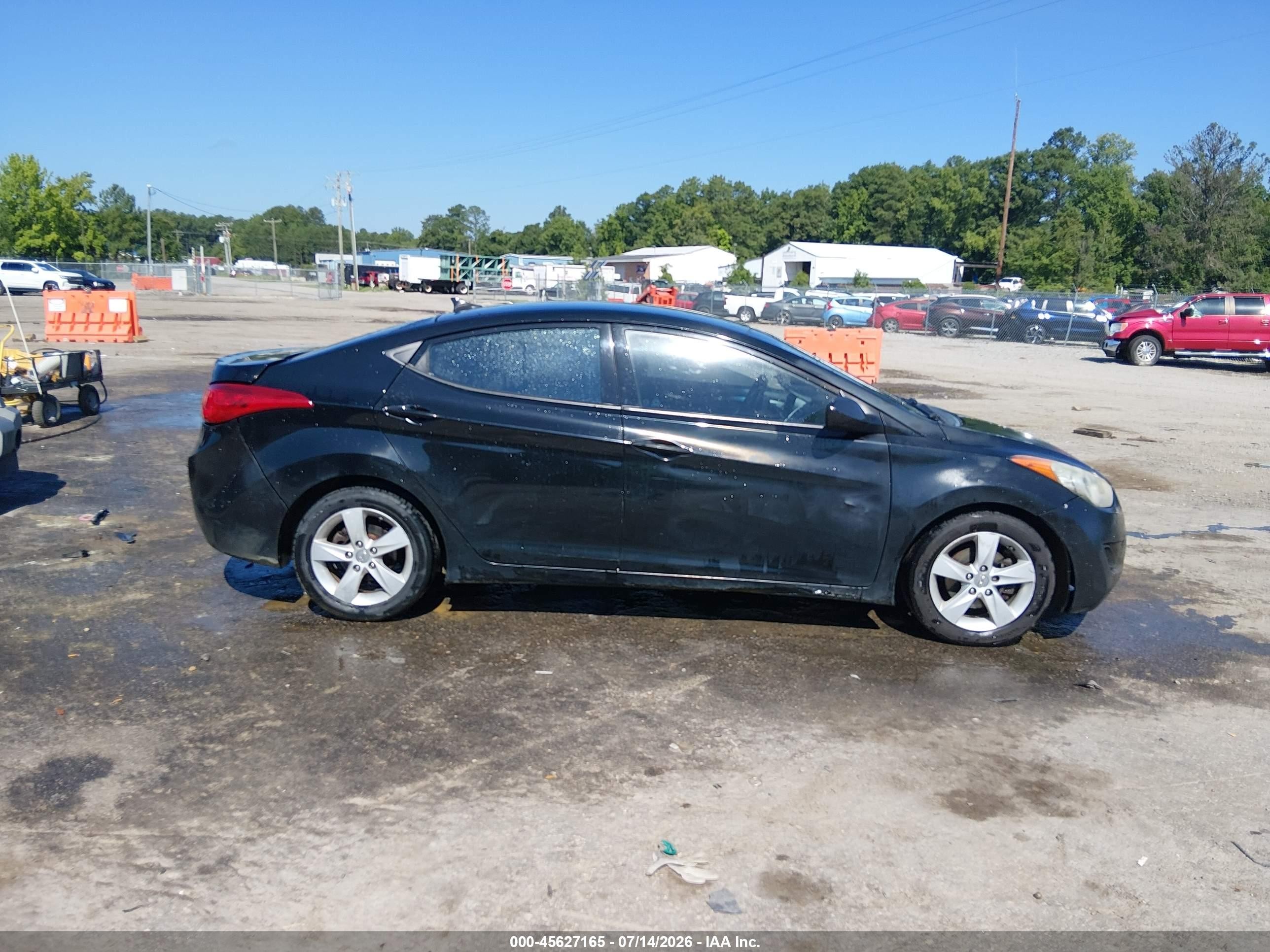 2013 Hyundai Elantra Gls Black vin: 5NPDH4AE8DH349069