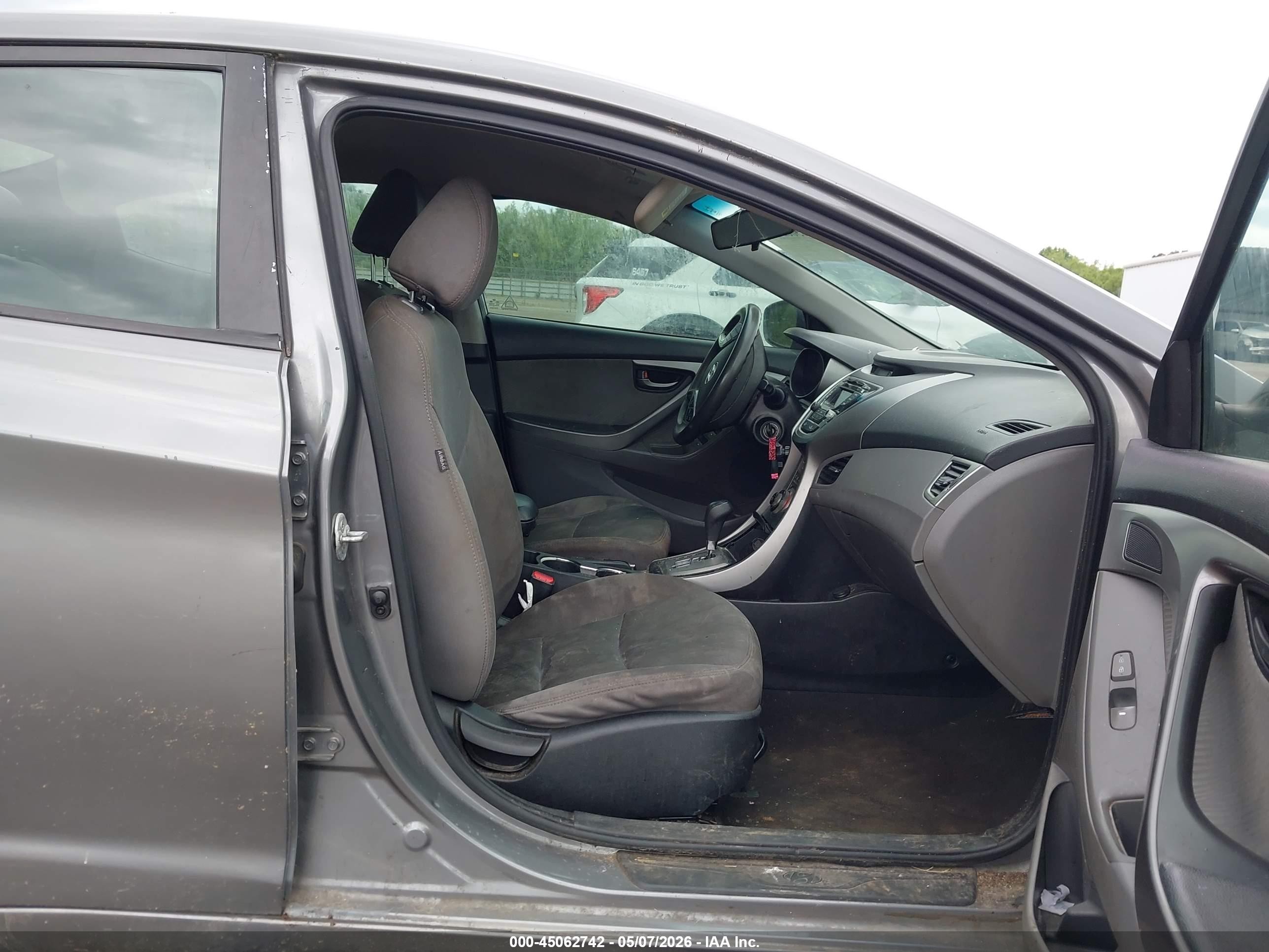 2013 Hyundai Elantra Gls Gray vin: 5NPDH4AE8DH349623
