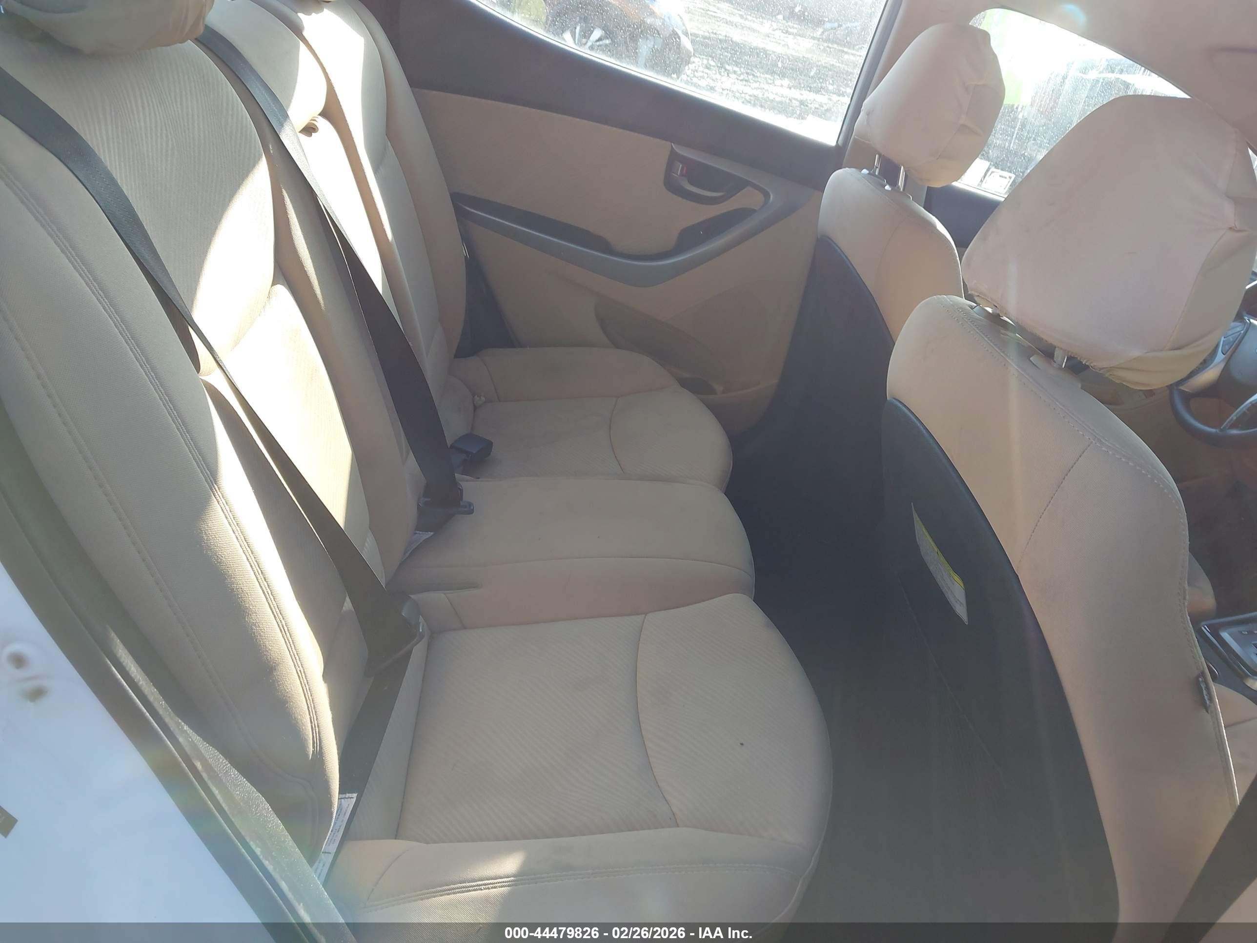 2013 Hyundai Elantra Gls White vin: 5NPDH4AE8DH349864