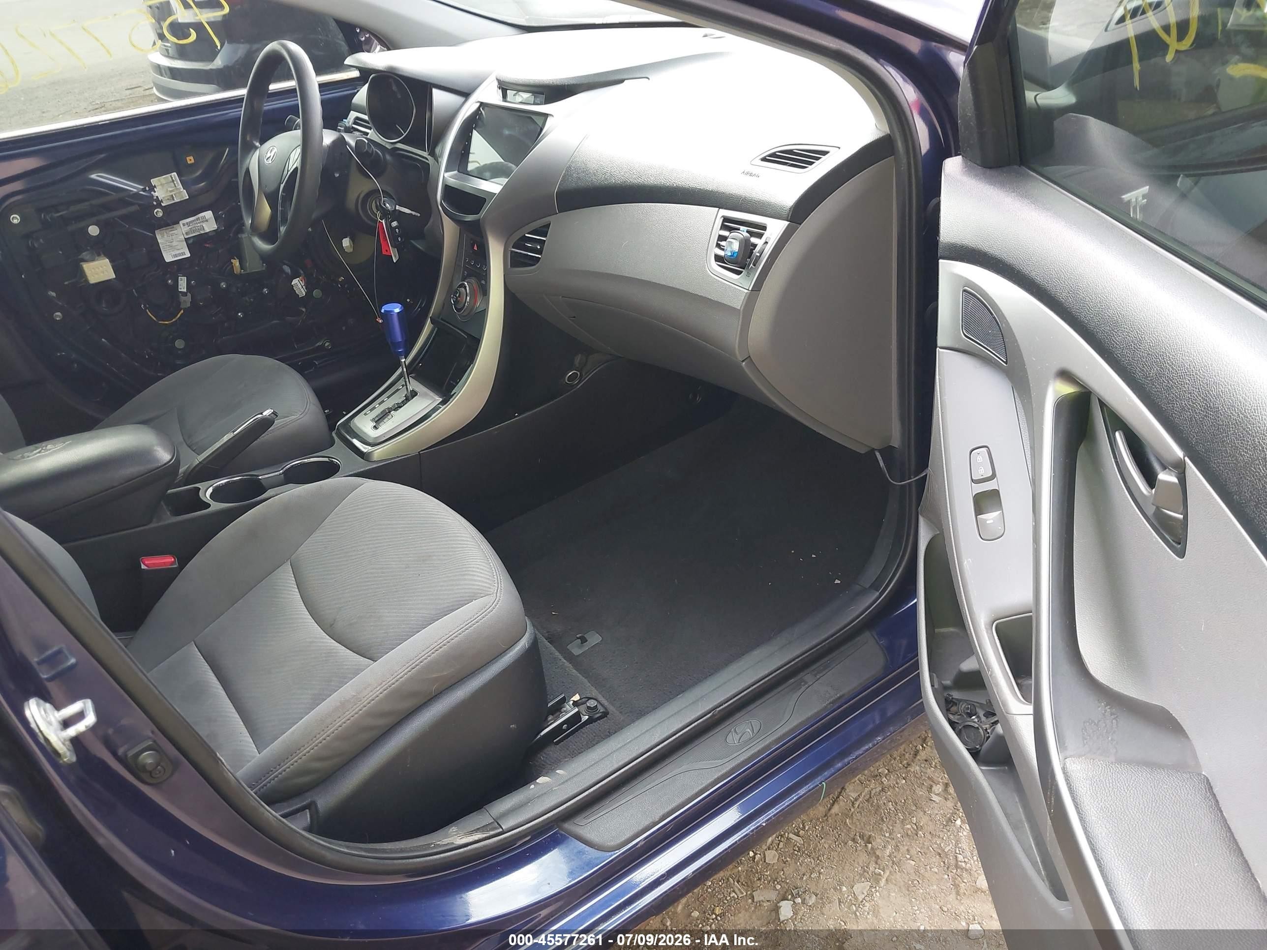 2013 Hyundai Elantra Gls Blue vin: 5NPDH4AE8DH356684