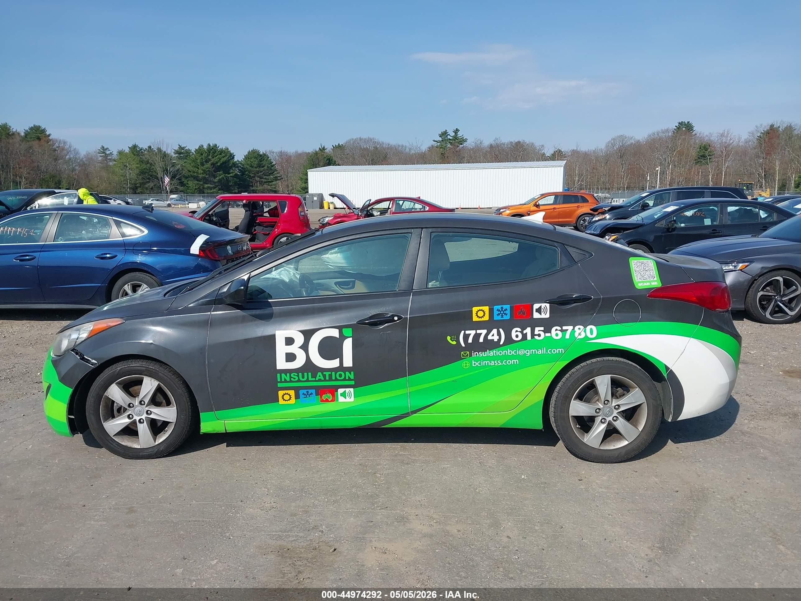 2013 Hyundai Elantra Gls Black vin: 5NPDH4AE8DH357754