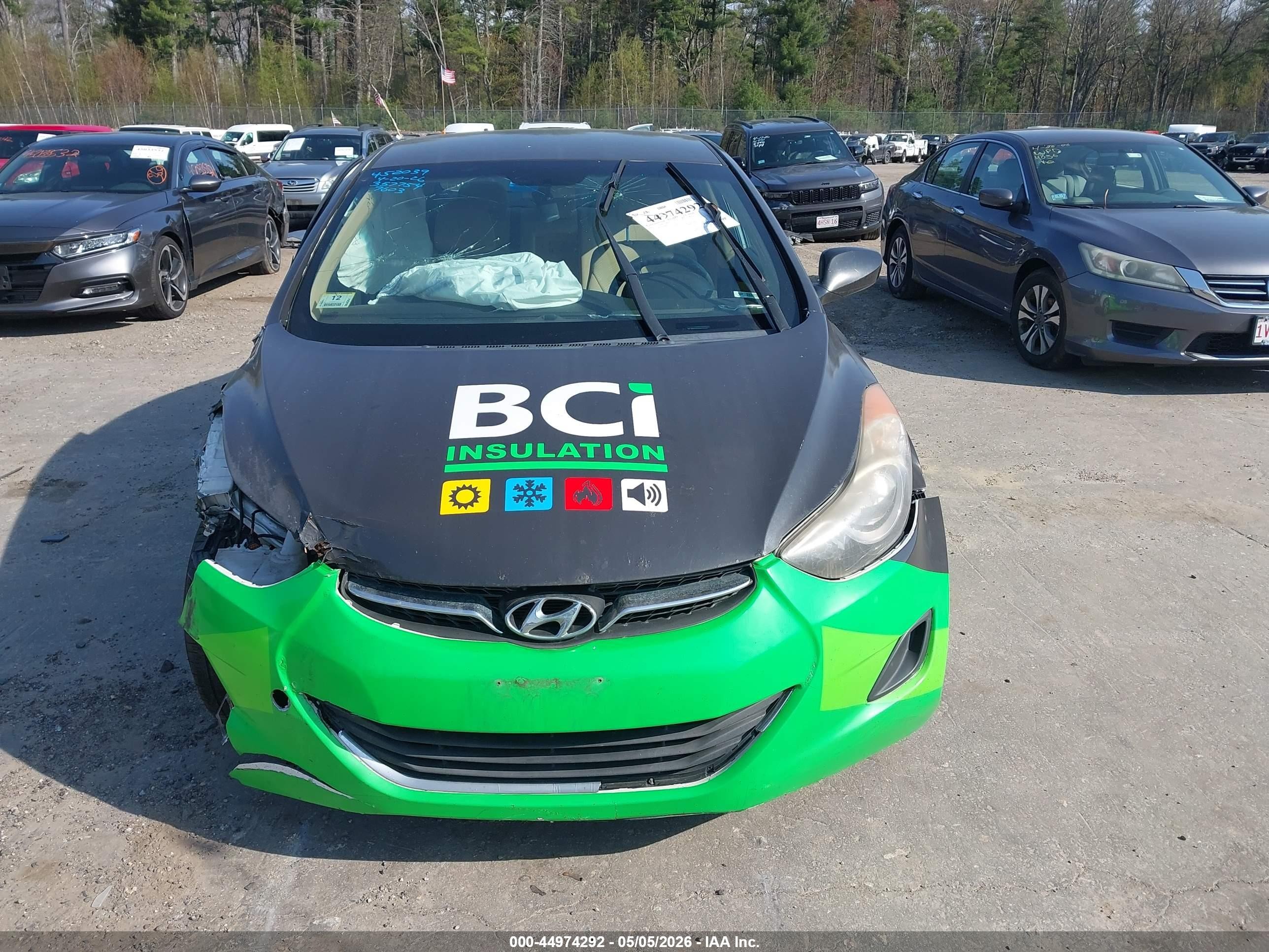 2013 Hyundai Elantra Gls Black vin: 5NPDH4AE8DH357754