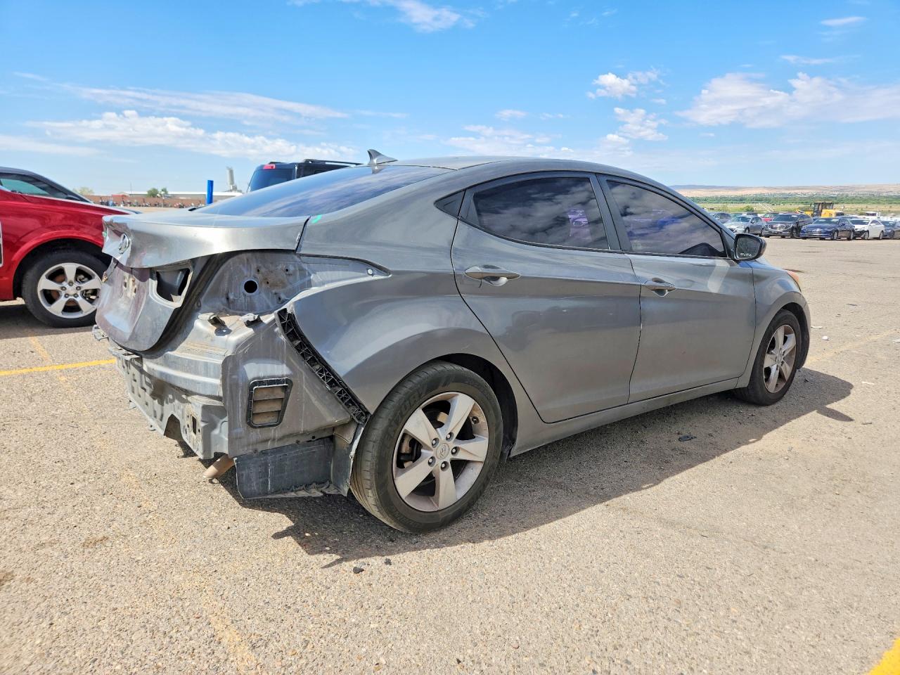2013 Hyundai Elantra Gls Gray vin: 5NPDH4AE8DH373484