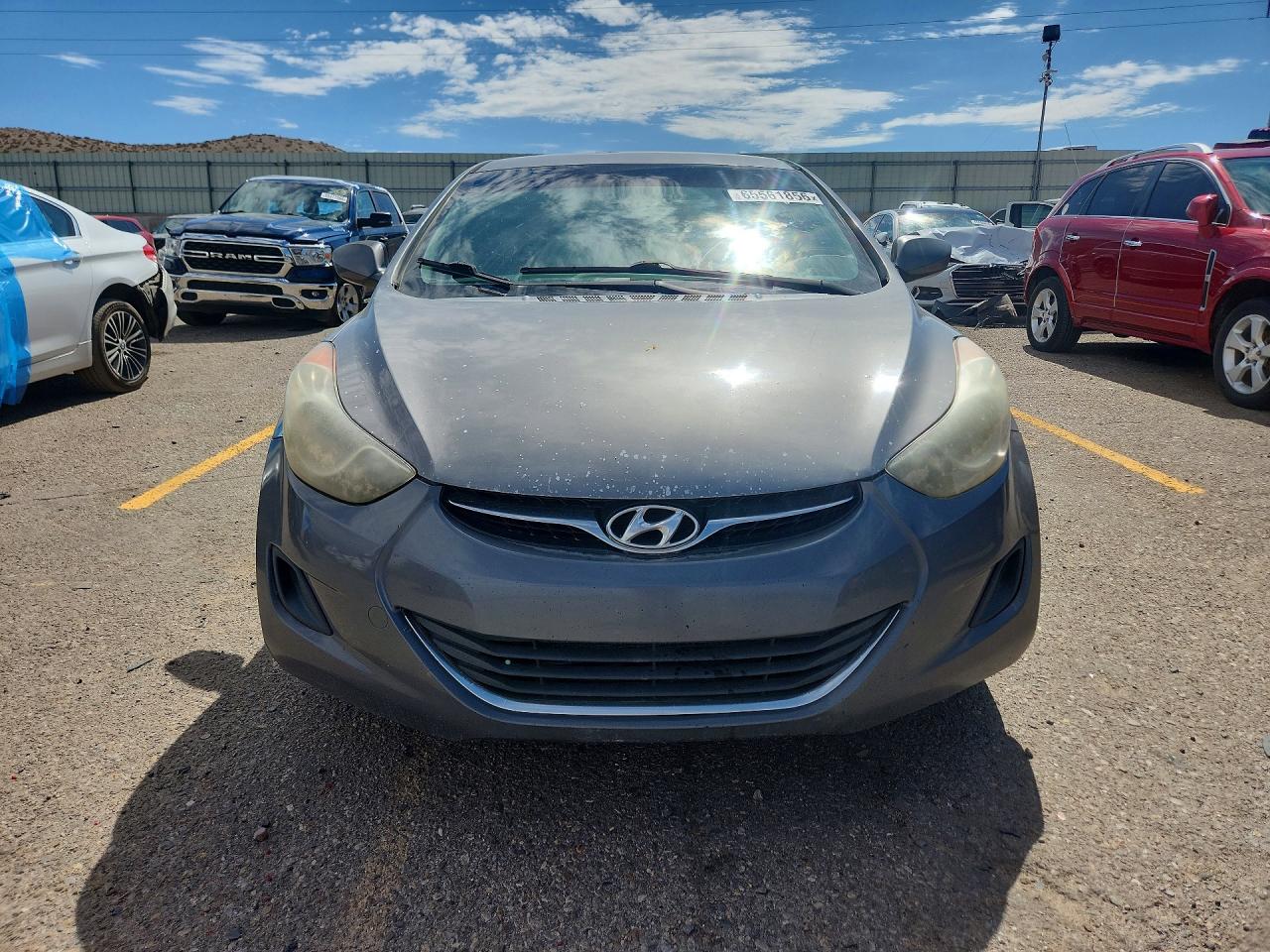 2013 Hyundai Elantra Gls Gray vin: 5NPDH4AE8DH373484