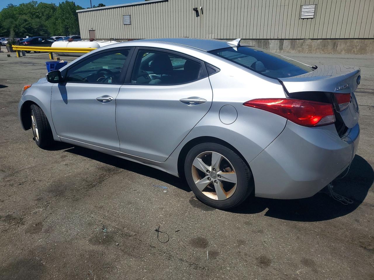 2013 Hyundai Elantra Gls Silver vin: 5NPDH4AE8DH377020