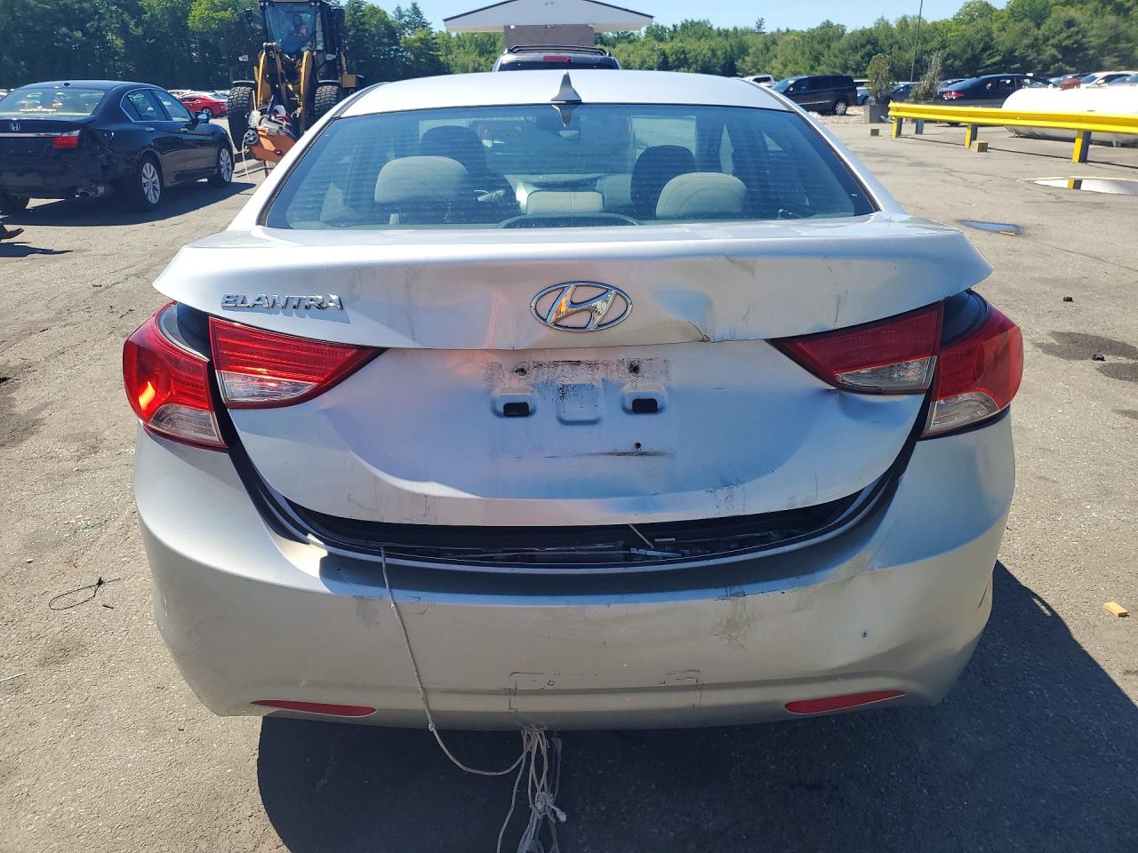 2013 Hyundai Elantra Gls Silver vin: 5NPDH4AE8DH377020
