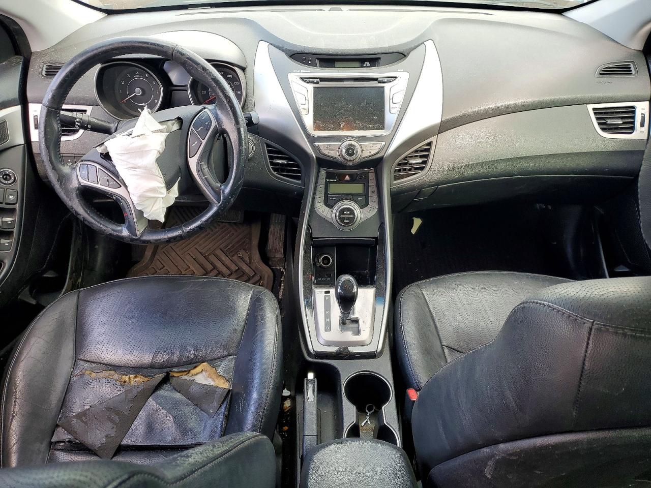 2013 Hyundai Elantra Limited Silver vin: 5NPDH4AE8DH378720