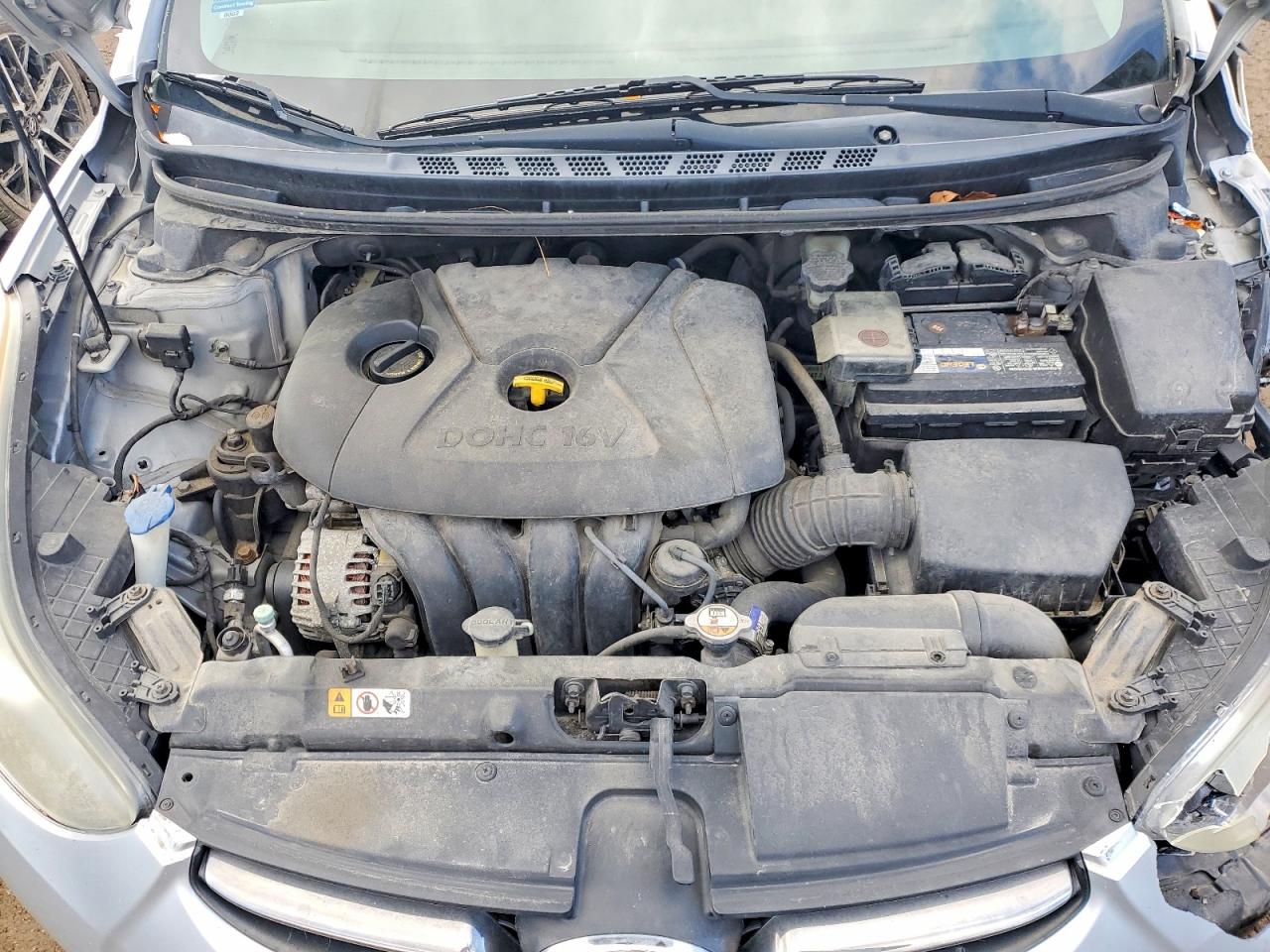 2013 Hyundai Elantra Limited Silver vin: 5NPDH4AE8DH378720