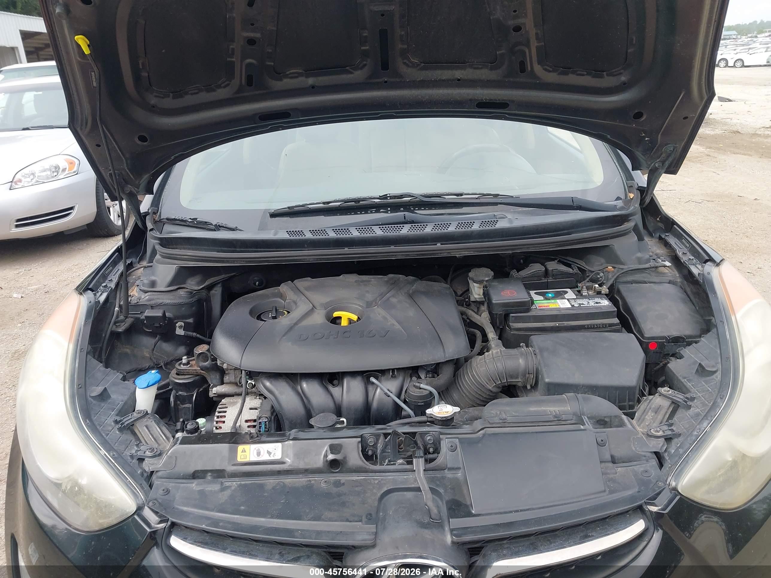 2013 Hyundai Elantra Limited Black vin: 5NPDH4AE8DH388969
